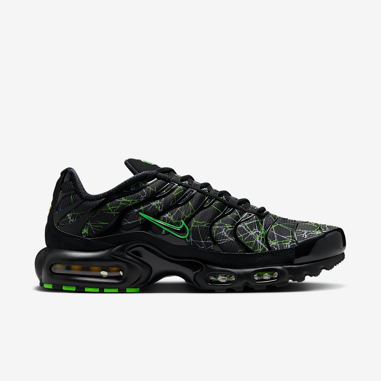 Nike Air Max Plus sneaker Zwart/Wolf Grey/Green Strike