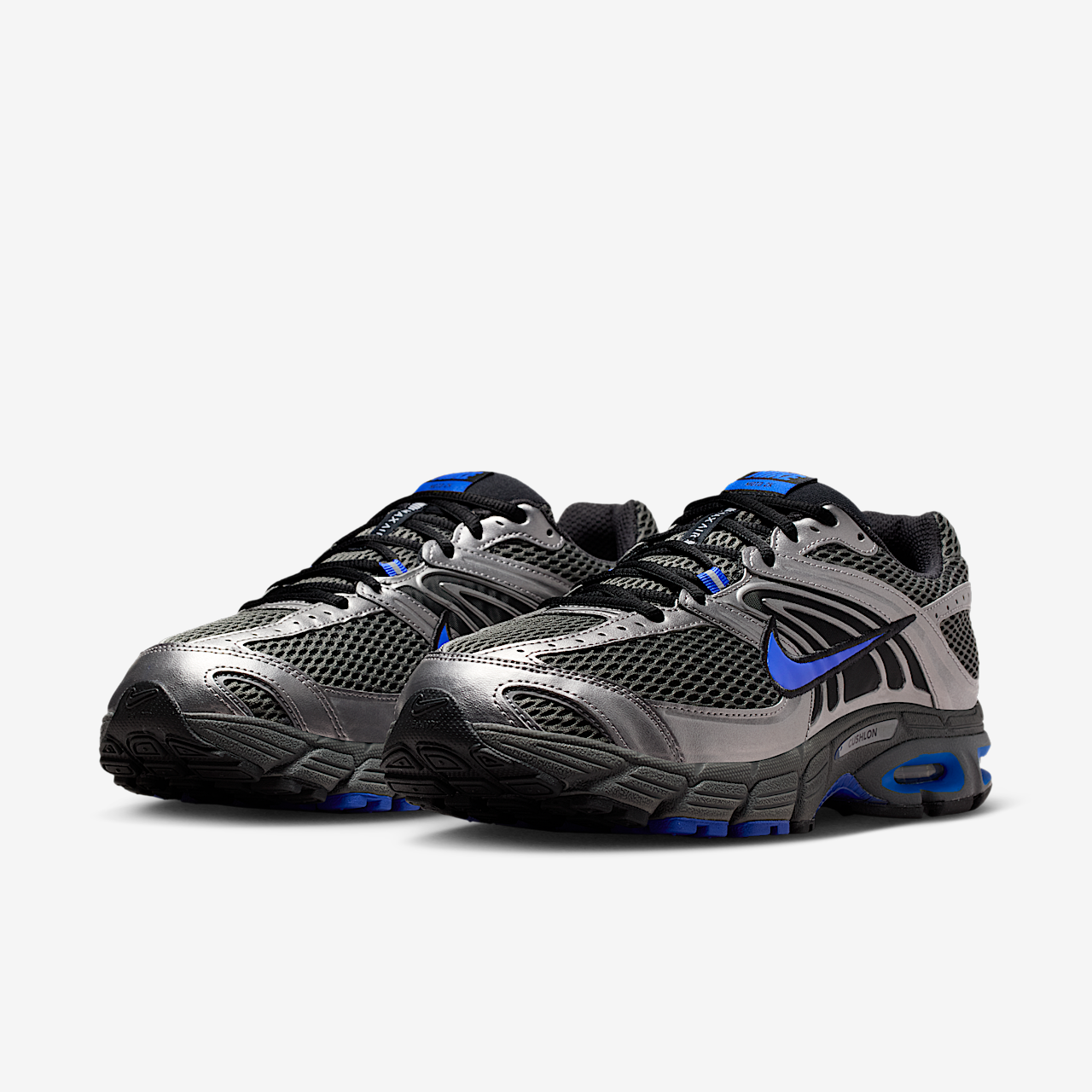Nike Air Max sneaker Dark Smoke Grey/Zwart/Metallic Dark Grey/Racer Blue