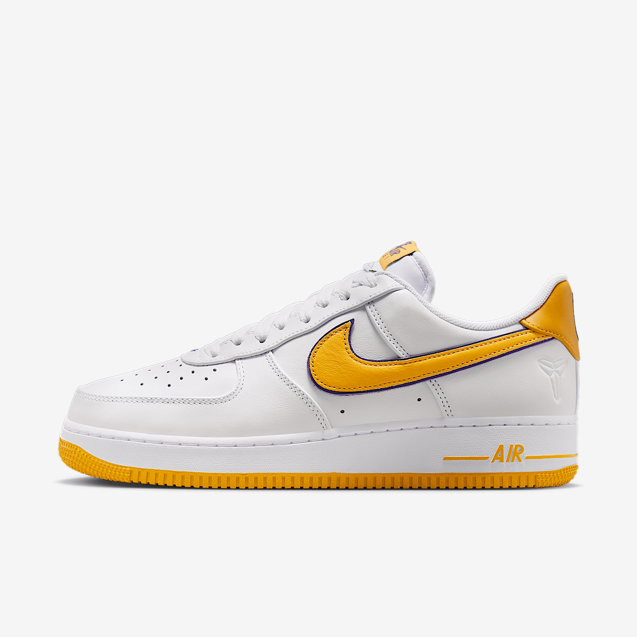 Nike Air Force 1 sneaker Wit/Varsity Purple/Varsity Maize