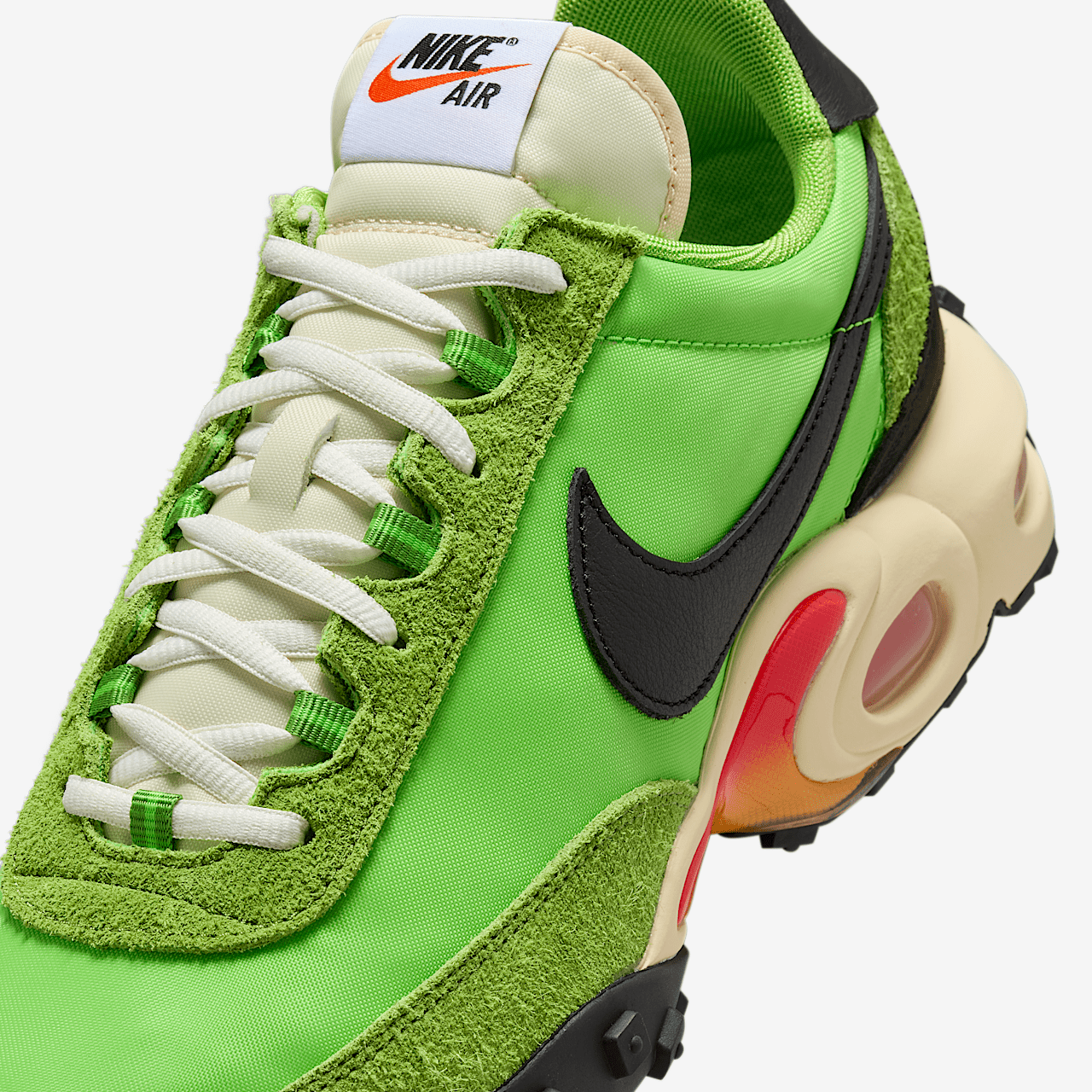 Nike Air Max sneaker Action Green/Total Orange/Zwart
