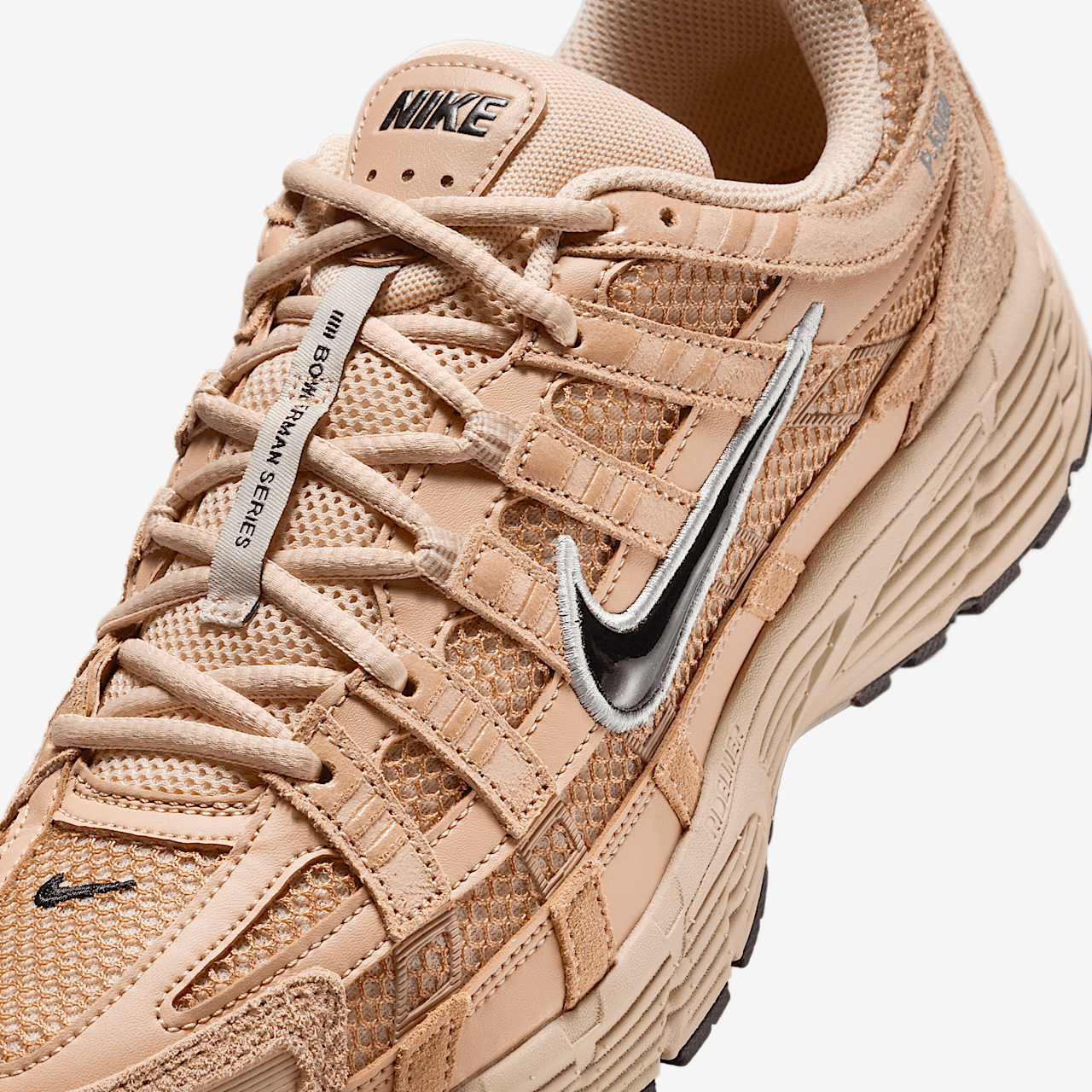 Nike P-6000 sneaker Hemp/Sanddrift/Metallic Silver/Zwart
