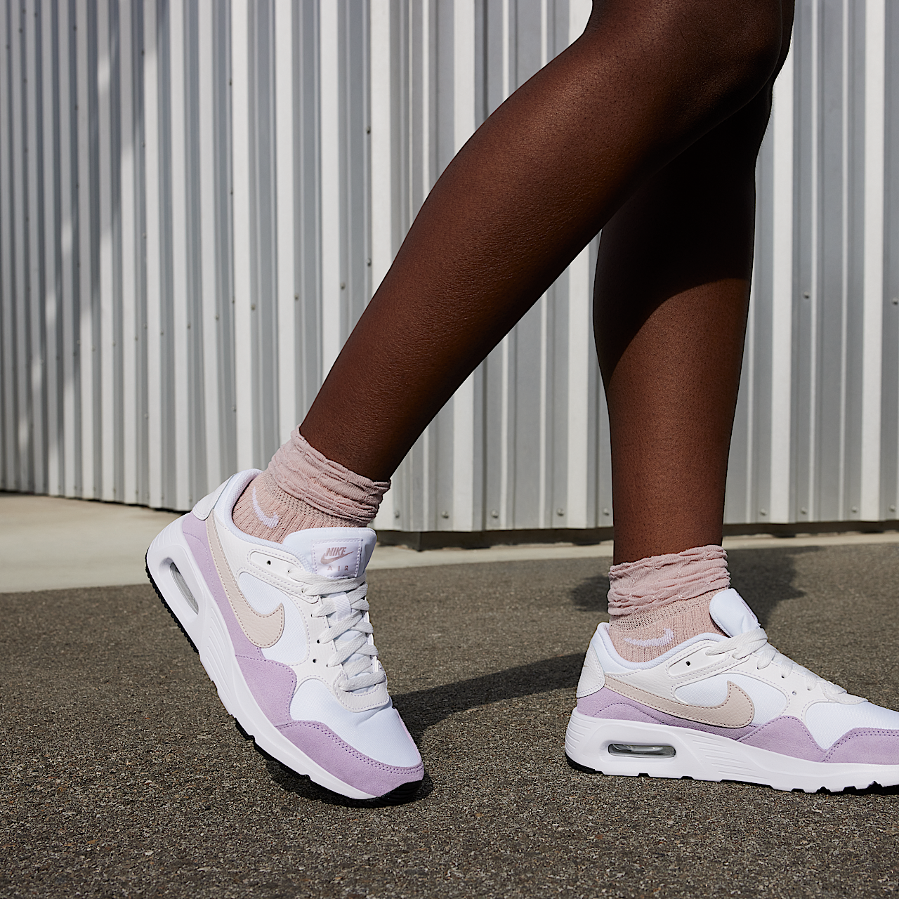 Nike Air Max SC sneaker Wit/Violet Mist/Zwart/Platinum Violet