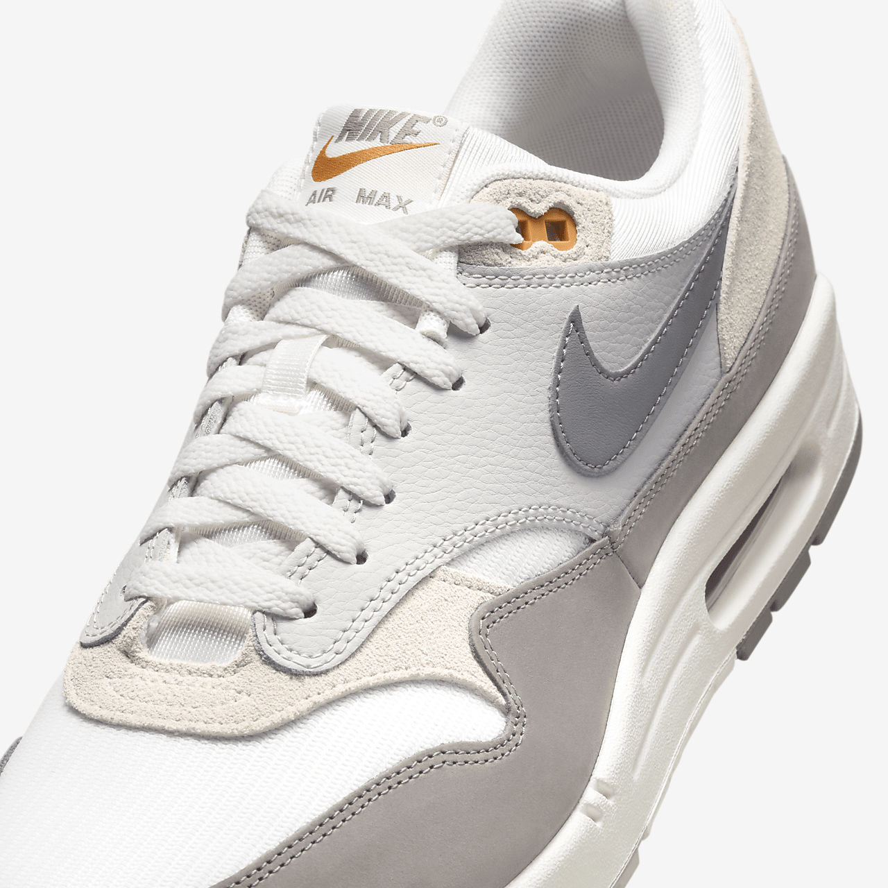 Nike Air Max 1 sneaker Summit White/Light Iron Ore/Light Orewood Brown/Flat Pewter