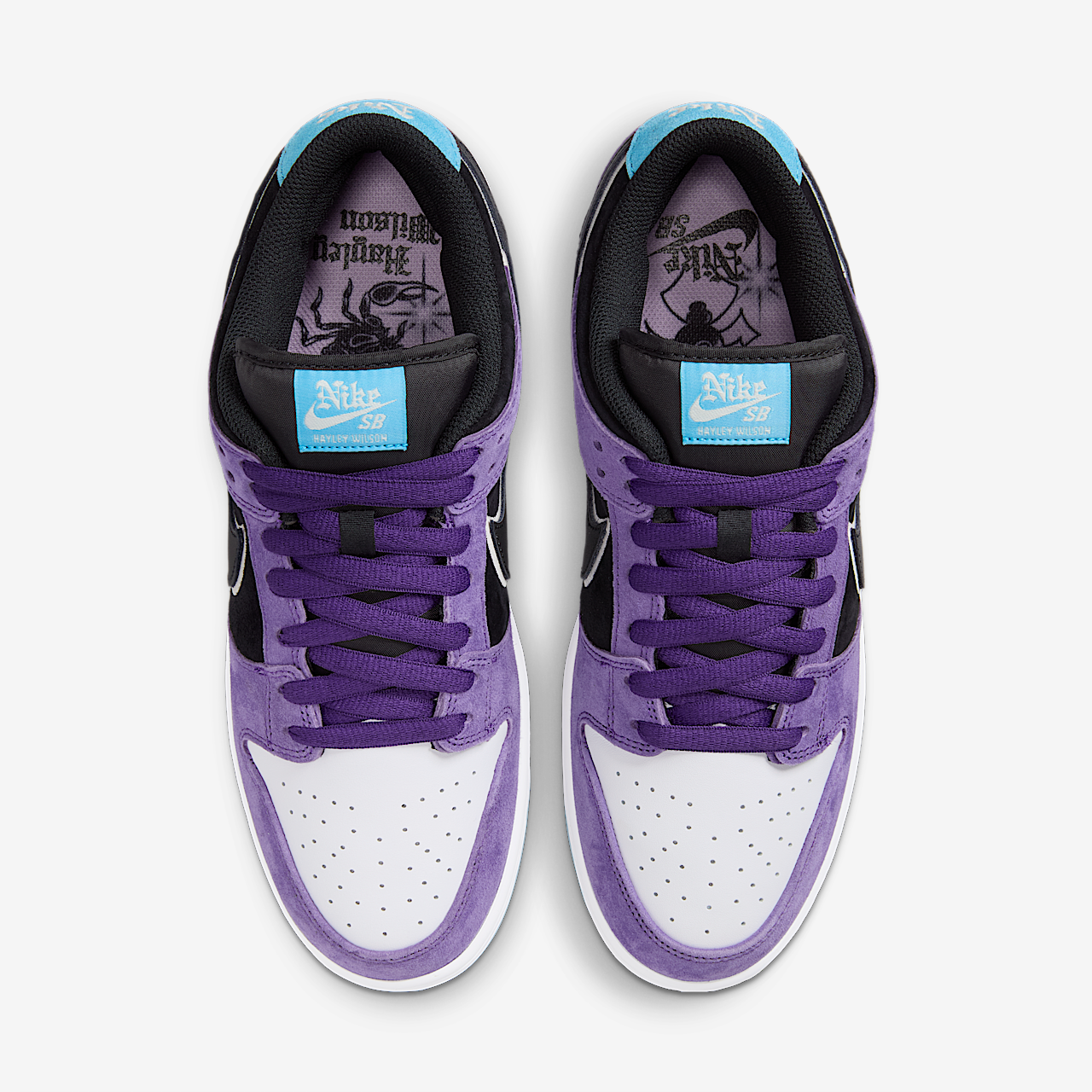 Nike Dunk Low sneaker Court Purple/Wit/Lagoon Pulse/Zwart