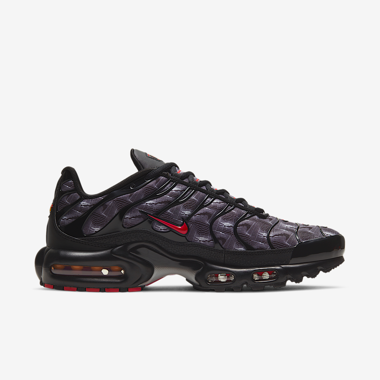 Nike Air Max Plus sneaker Zwart/Wit/University Red