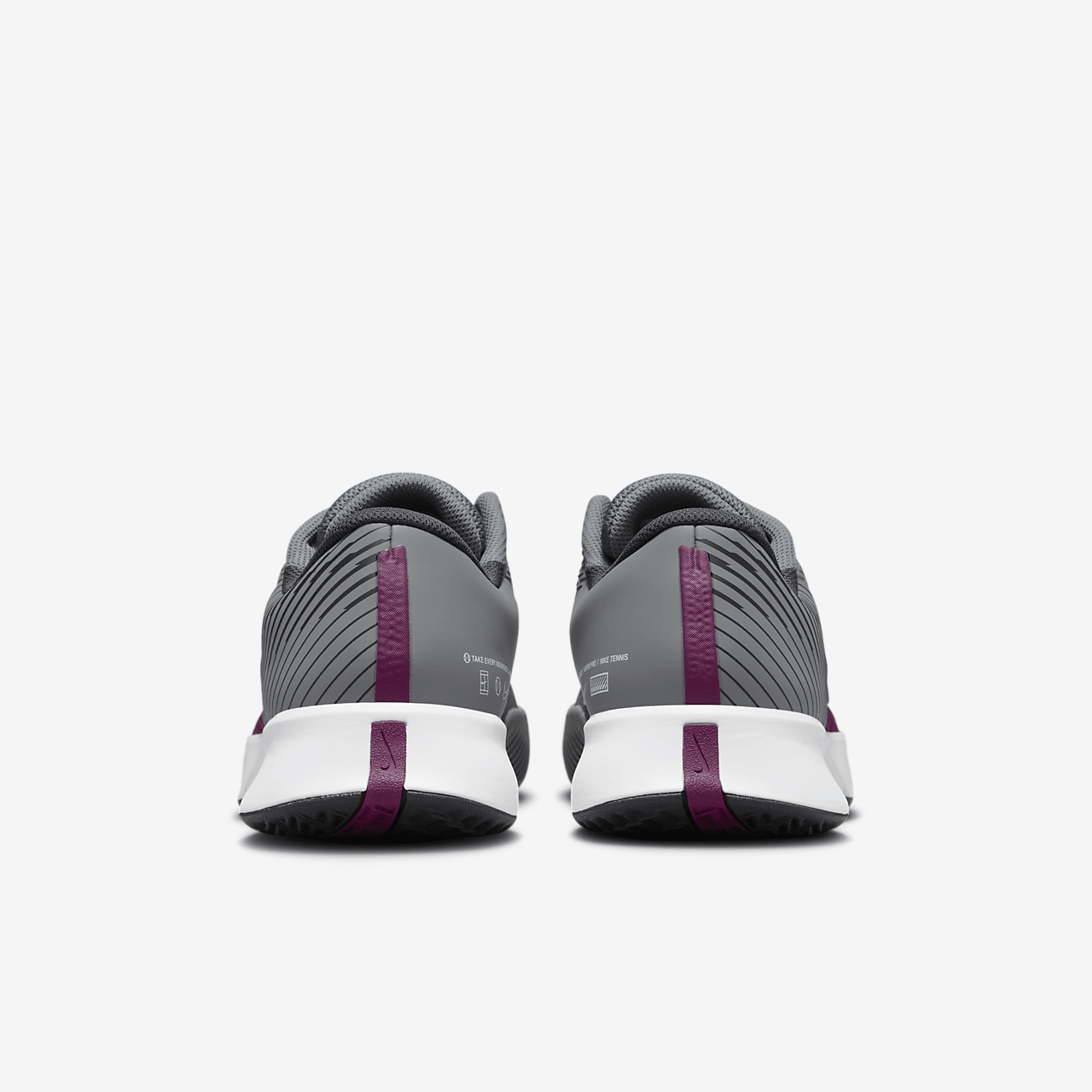 Nike  sneaker Smoke Grey/Dark Smoke Grey/Zwart/Sangria