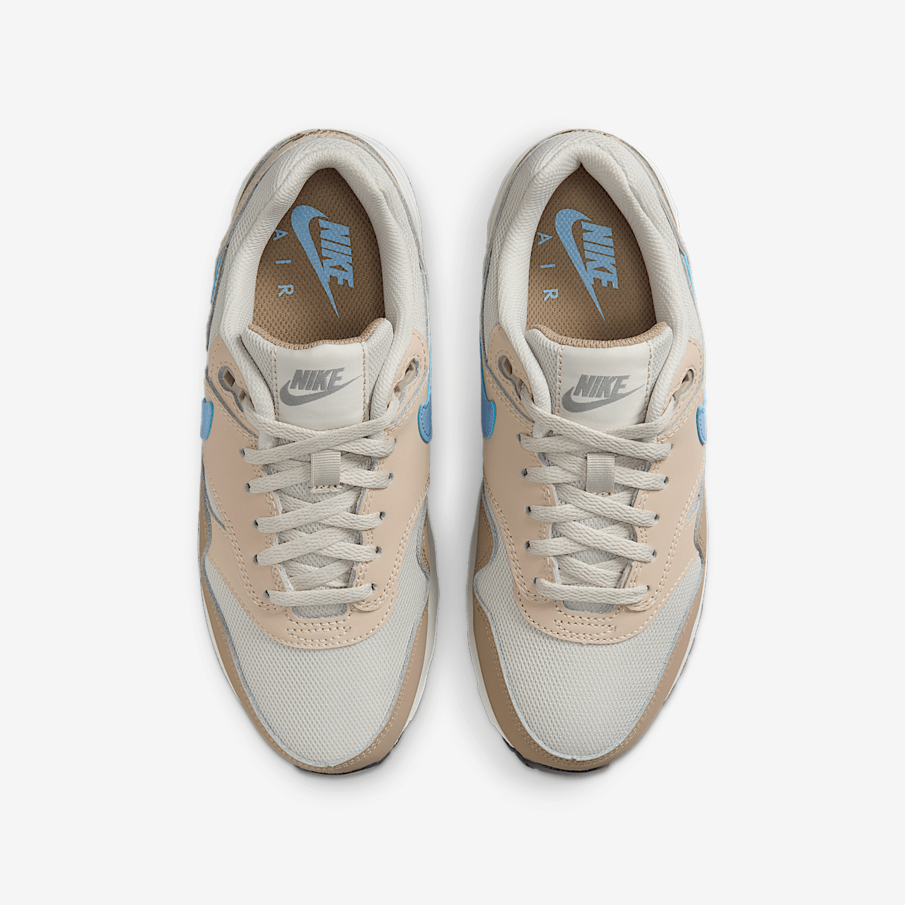 Nike Air Max 1 sneaker Light Bone/Sanddrift/Khaki/Psychic Blue