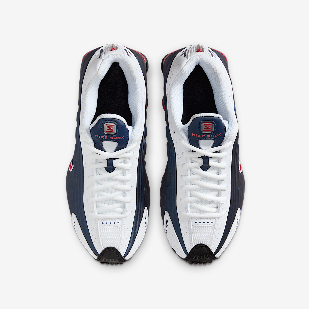 Nike Nike Shox sneaker Midnight Navy/Wit/Metallic Silver/Gym Red