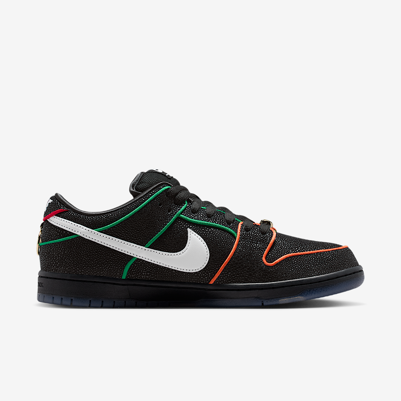 Nike Dunk Low sneaker Zwart/Challenge Red/Total Orange/Wit