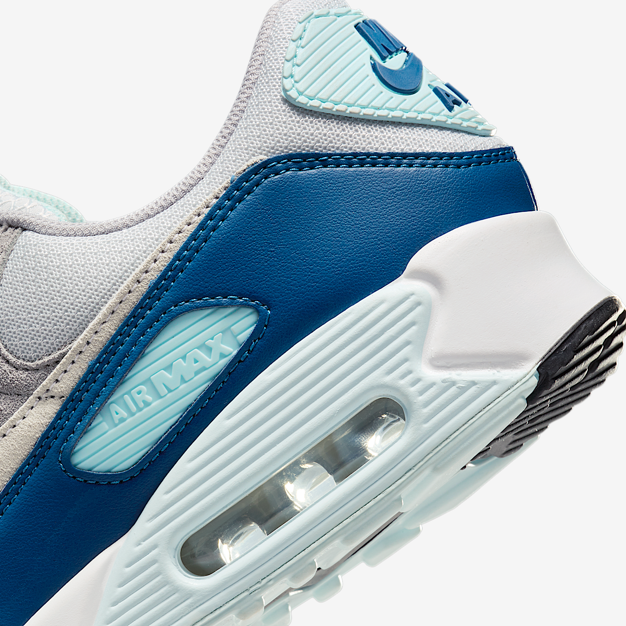 Nike Air max 90 sneaker Pure Platinum/Glacier Blue/Court Blue/Wit