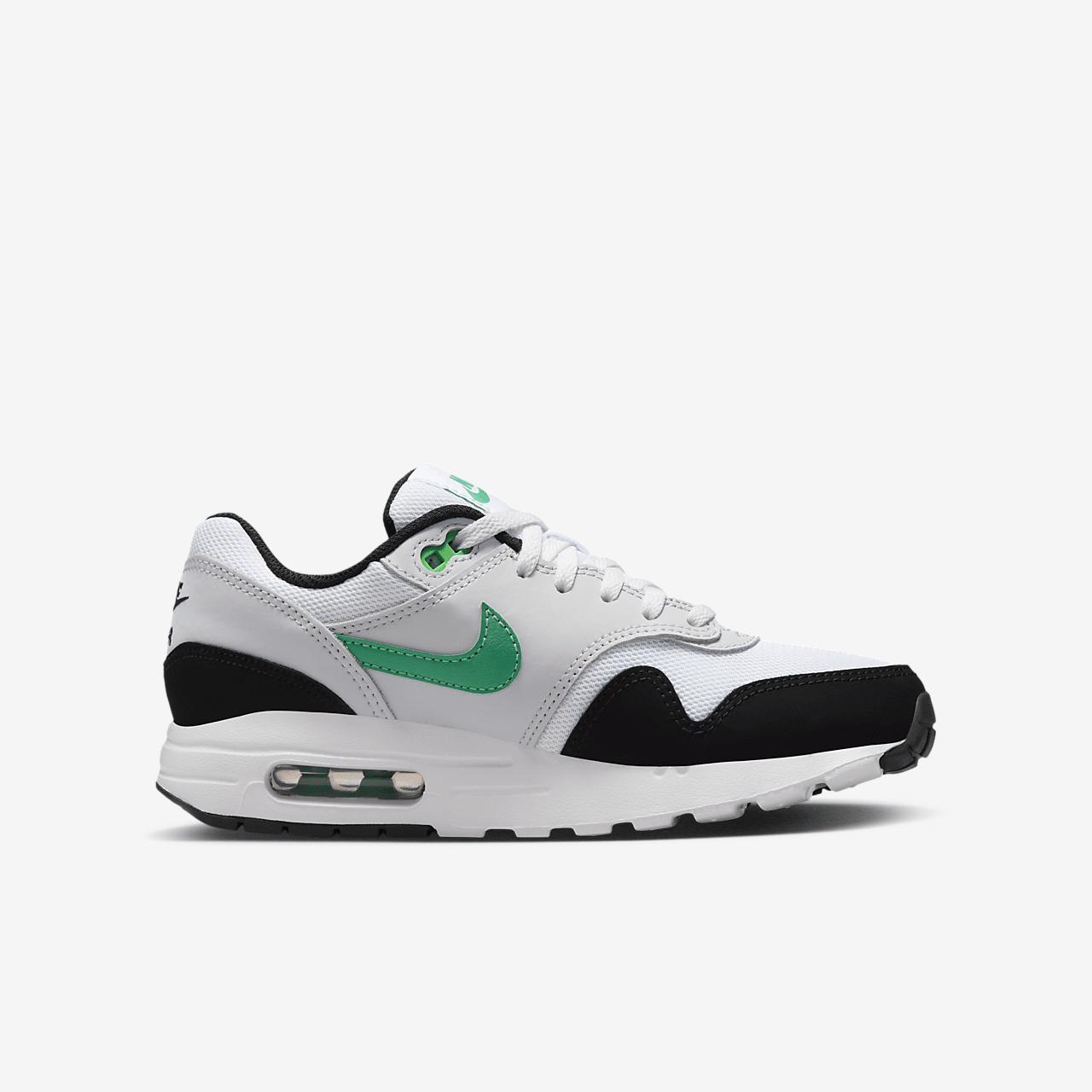 Nike Air Max 1 sneaker Wit/Pure Platinum/Zwart/Stadium Green