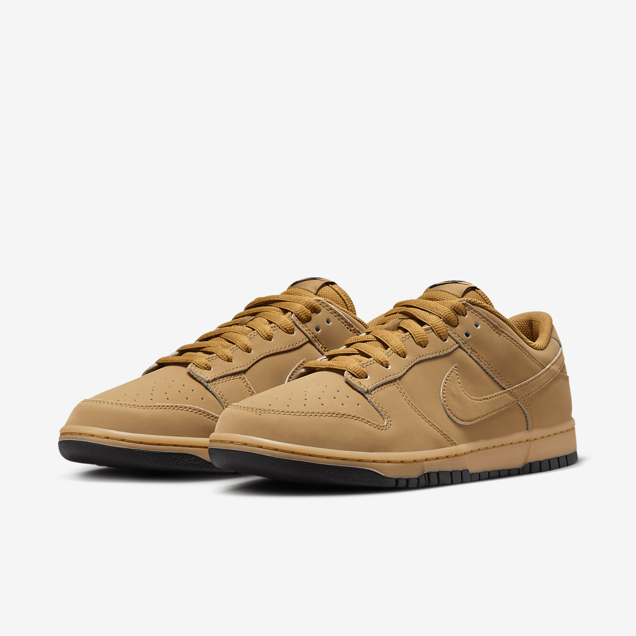 Nike Dunk Low sneaker Wheat/Gum Yellow/Zwart/Wheat