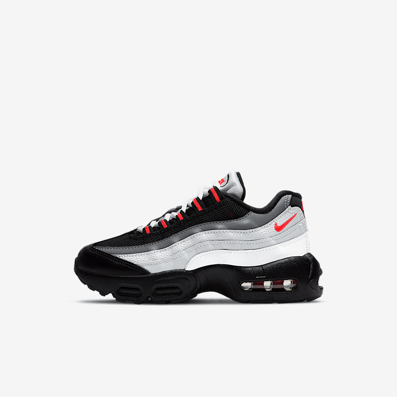 Nike Air Max 95 sneaker Wit/Pure Platinum/Cool Grey/Infrared 23