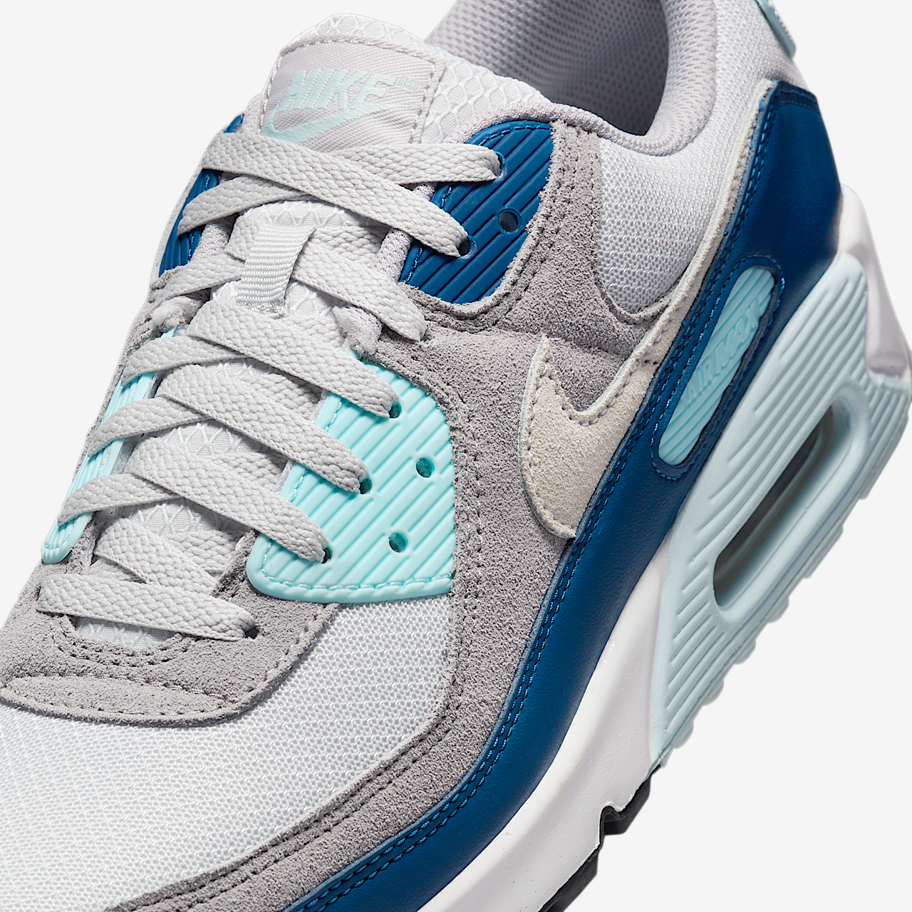 Nike Air max 90 sneaker Pure Platinum/Glacier Blue/Court Blue/Wit