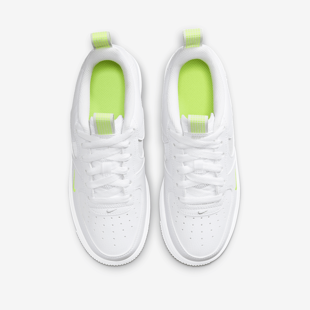 Nike Air Force 1 sneaker Wit/Volt/Light Silver