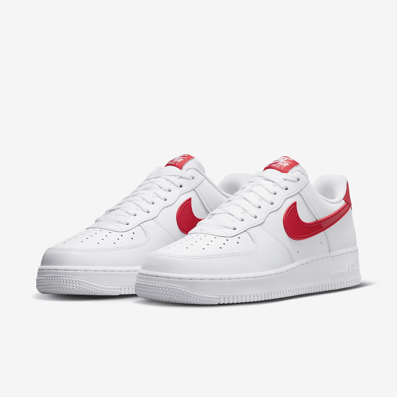 Nike Air Force 1 sneaker Wit/Zwart/Fire Red