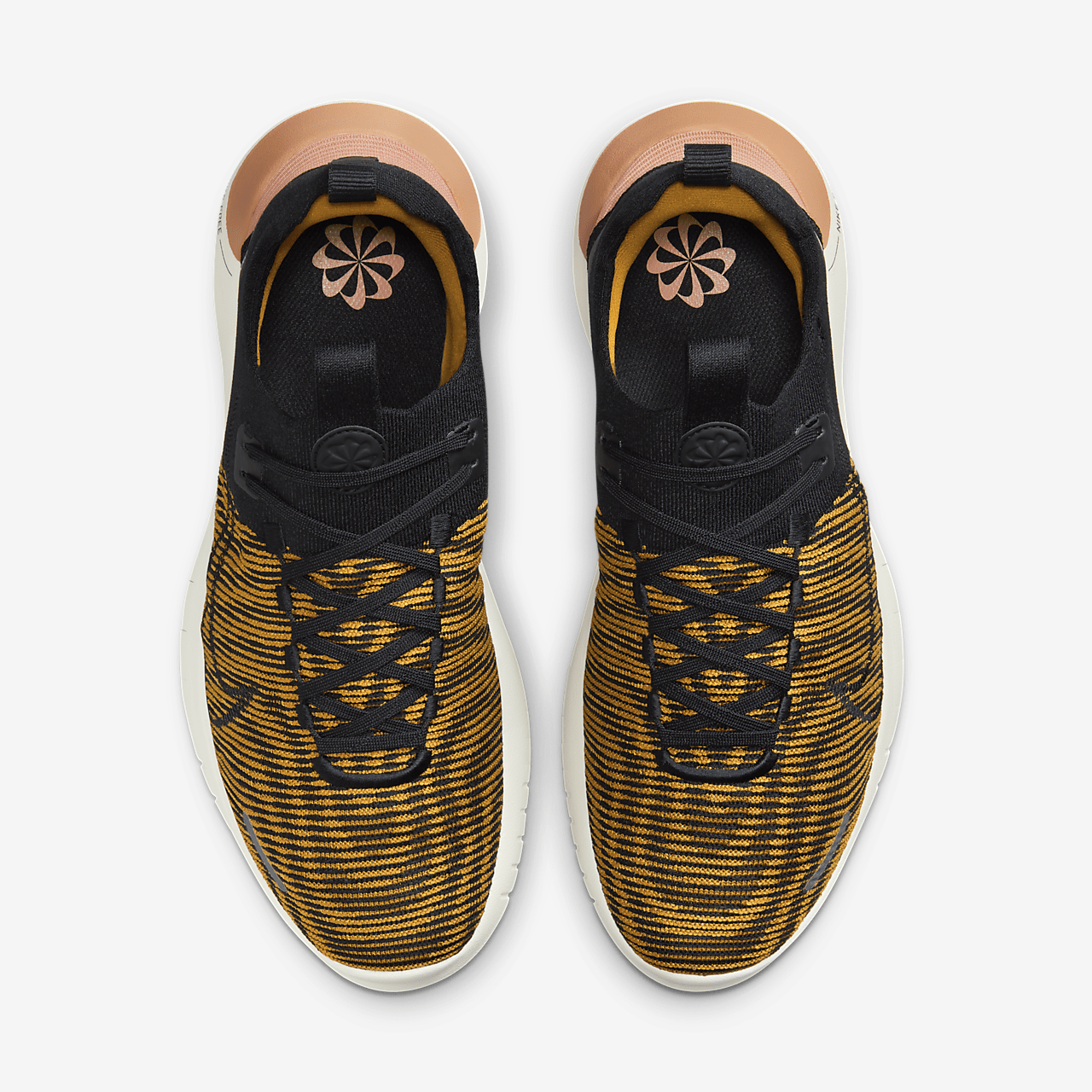 Nike Free sneaker Bronzine/Amber Brown/Sea Glass/Zwart