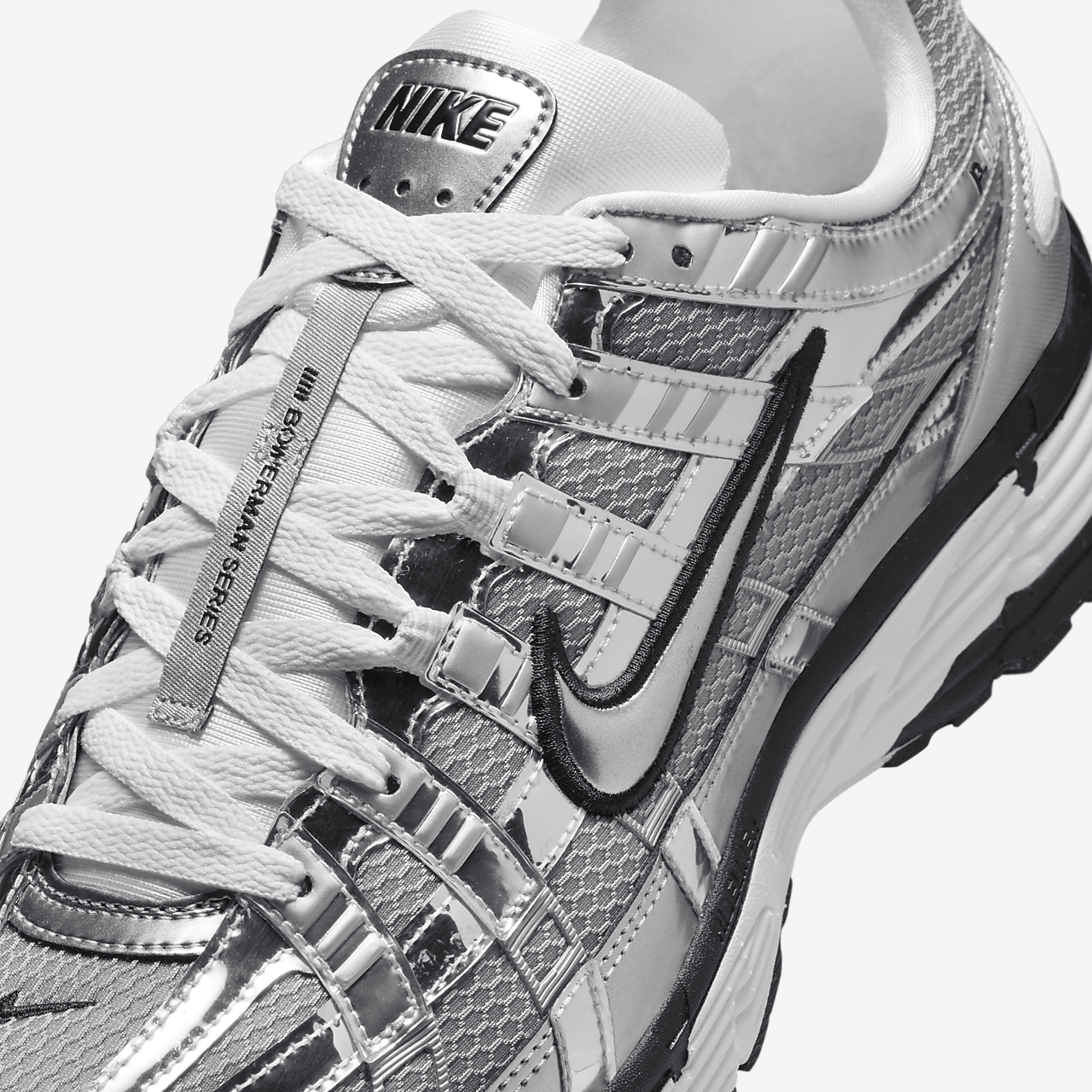 Nike P-6000 sneaker Metallic Silver/Sail/Zwart/Metallic Silver