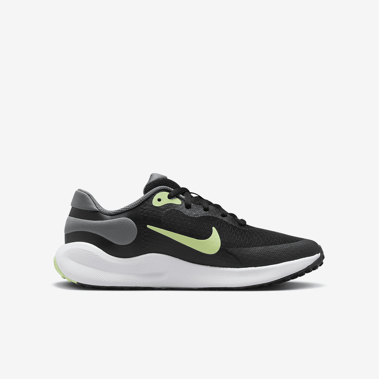 Nike  sneaker Zwart/Smoke Grey/Wit/Barely Volt