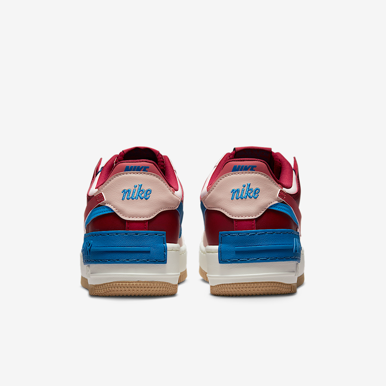 Nike Air Force 1 sneaker Light Soft Pink/Fossil Stone/Team Red/Canyon Rust