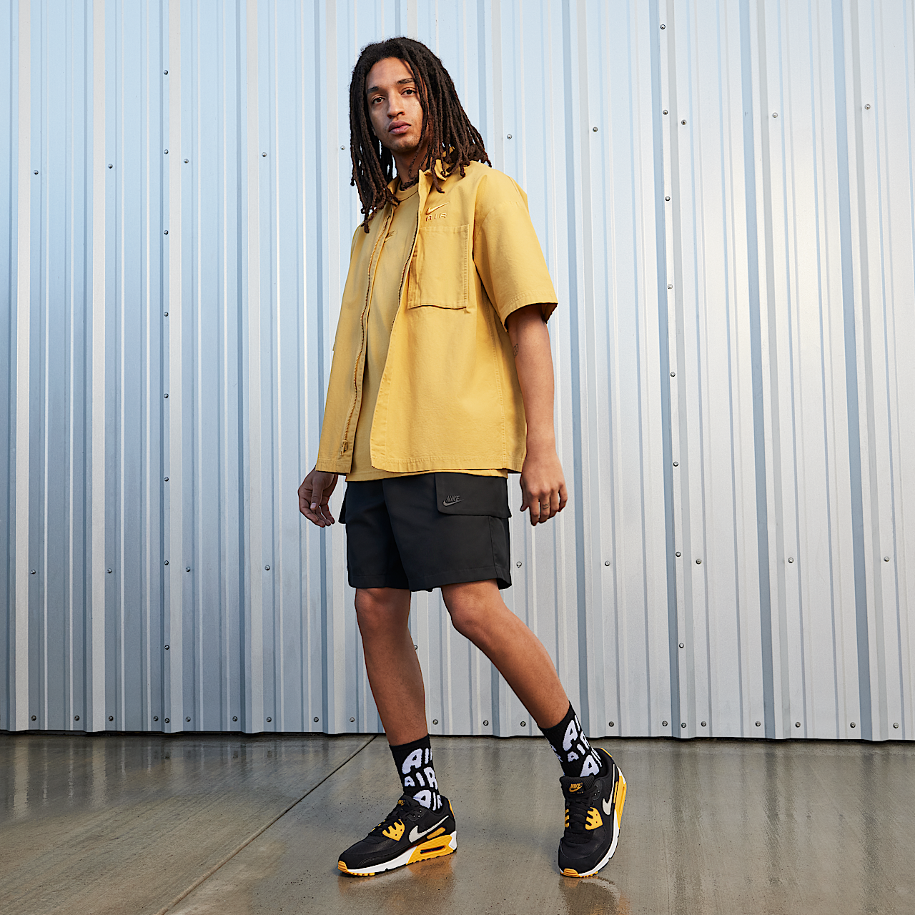 Nike Air max 90 sneaker Zwart/University Gold/Wit
