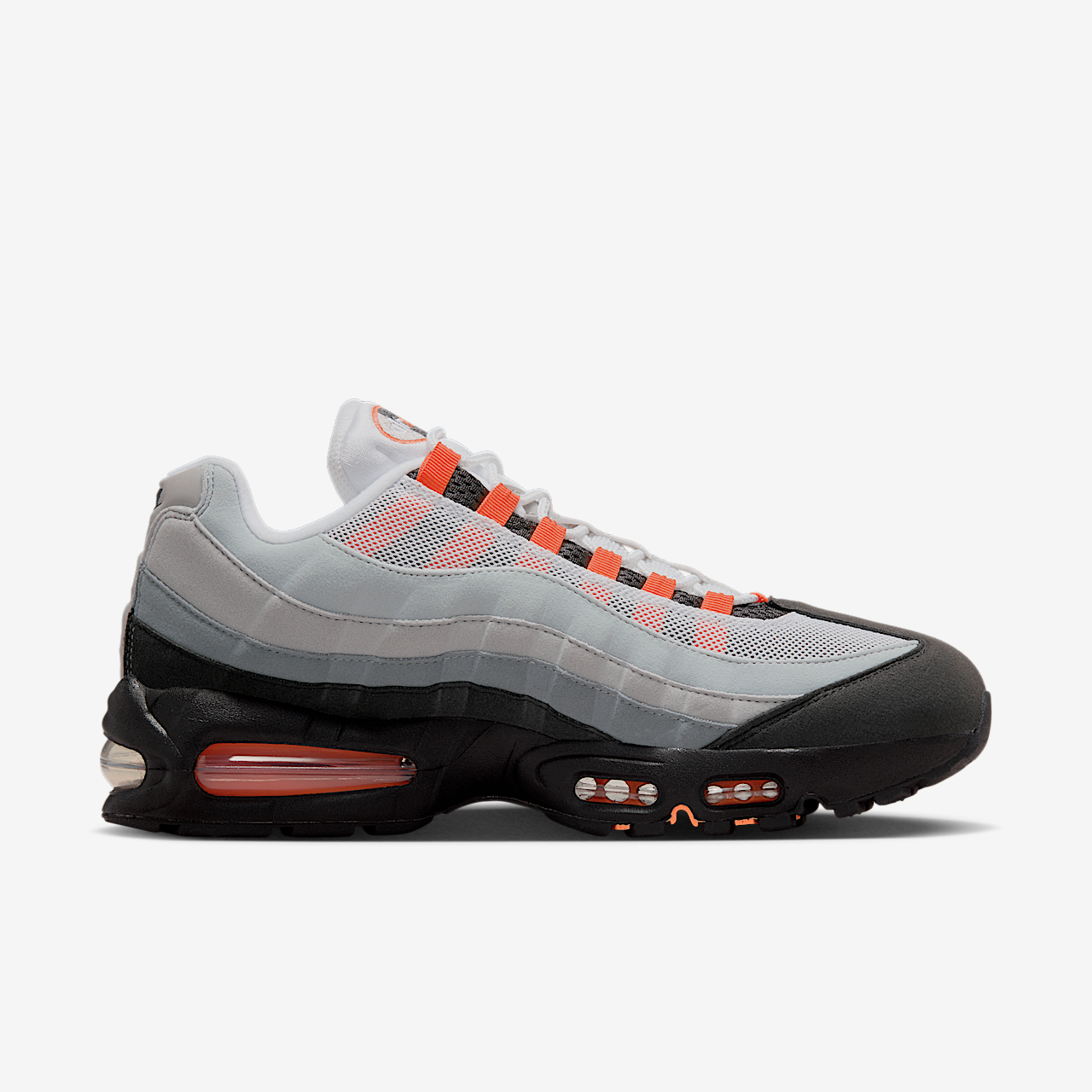 Nike Air Max 95 sneaker Zwart/Cool Grey/Wit/Bright Mandarin