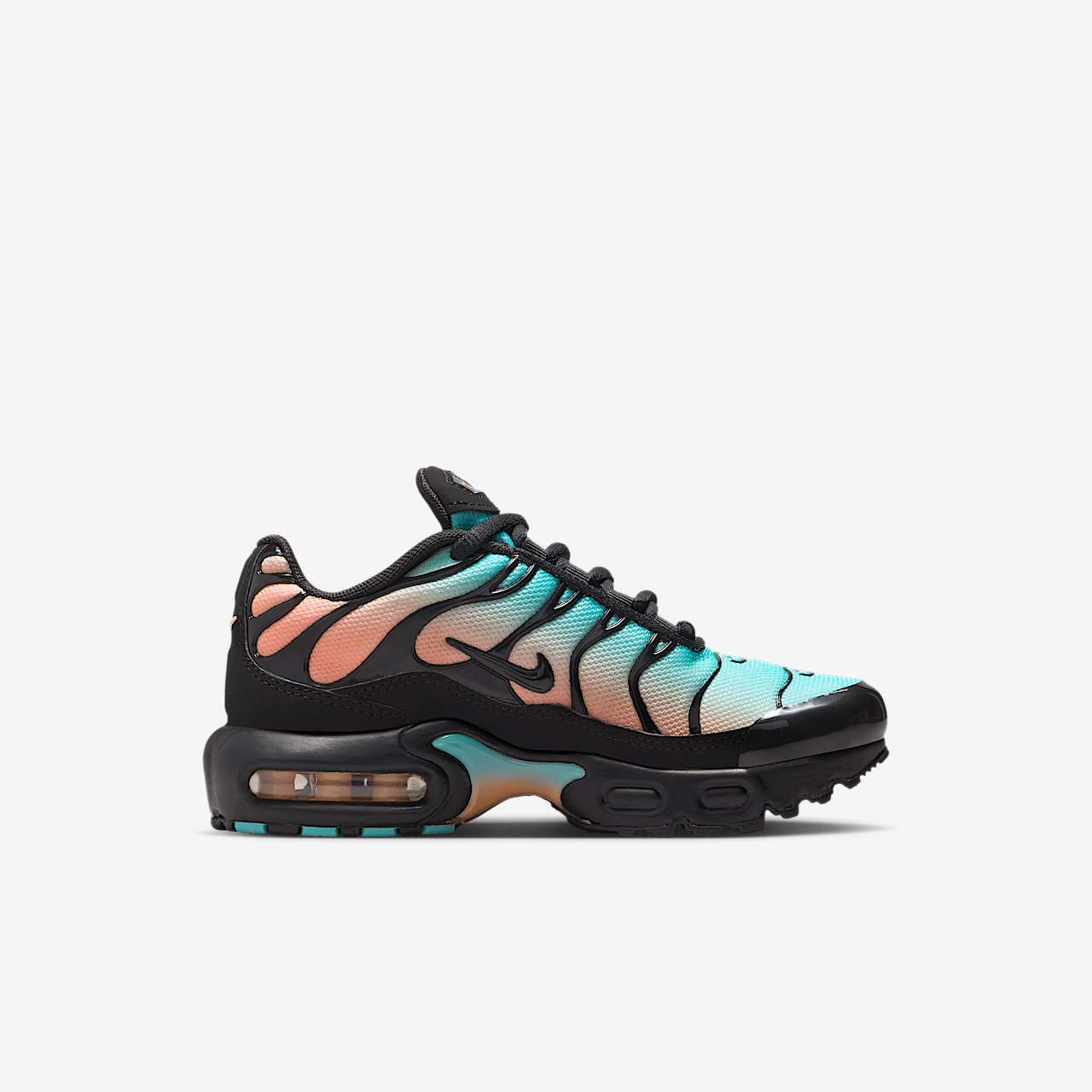 Nike Air Max Plus sneaker Zwart/Aurora Green/Orange Pulse/Zwart