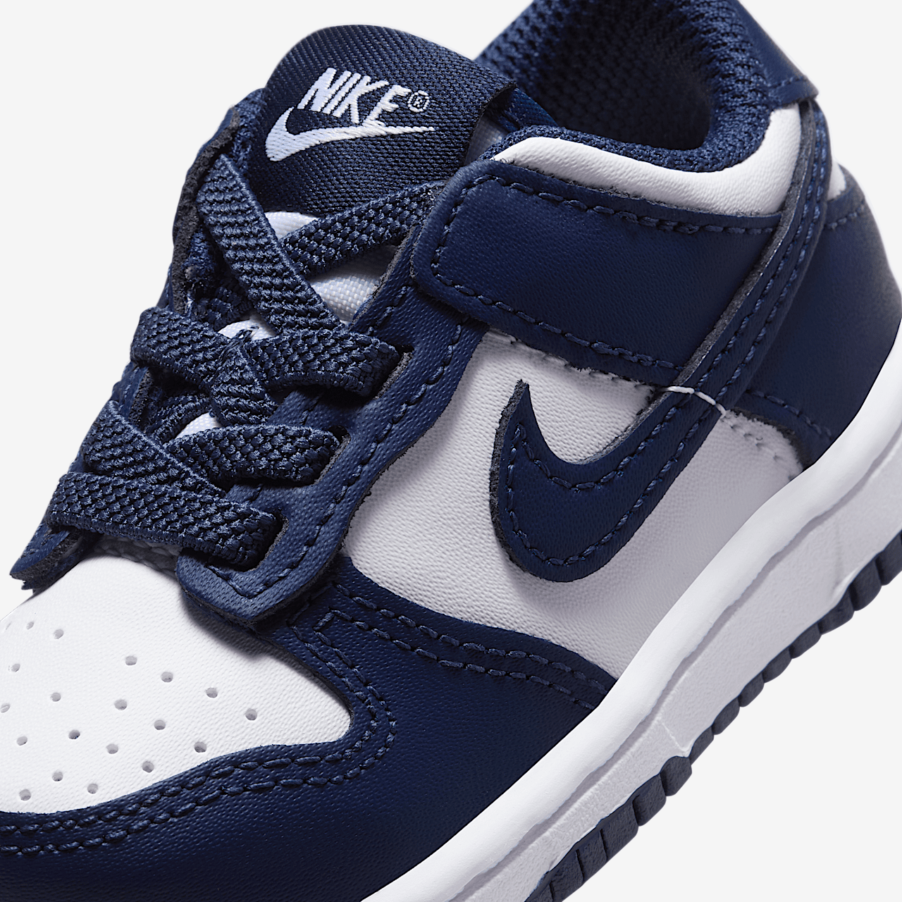 Nike Dunk Low sneaker Wit/Wit/Midnight Navy