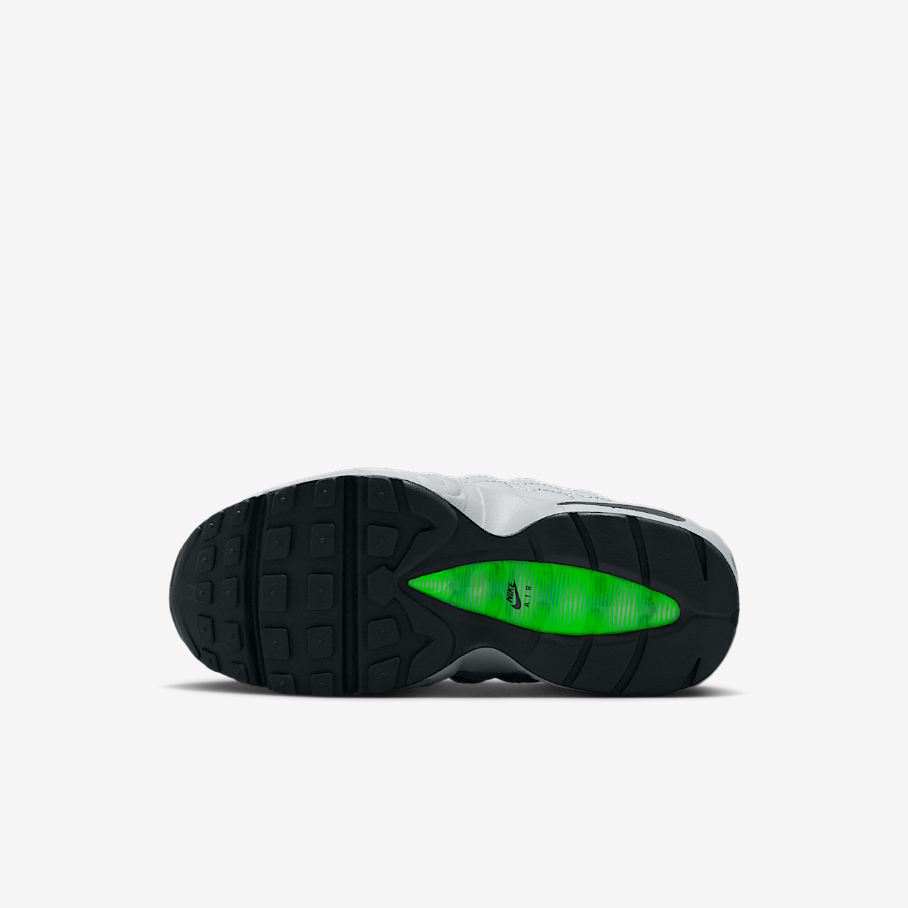 Nike Air Max 95 sneaker Light Smoke Grey/Green Strike/Wit/Zwart