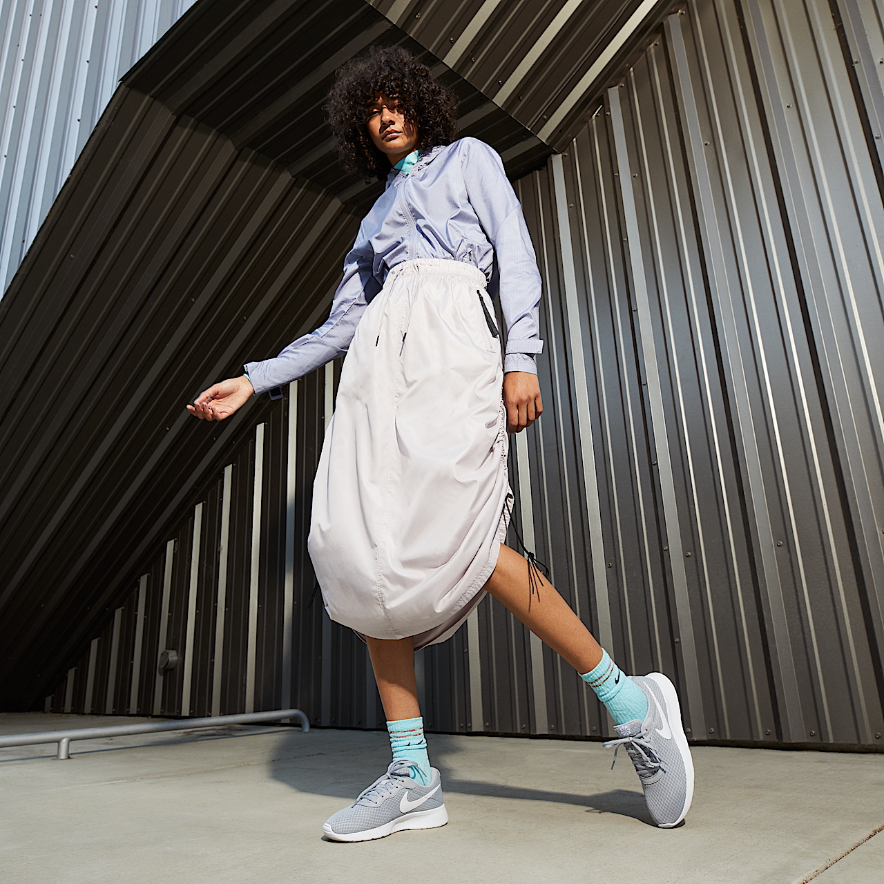 Nike Tanjun sneaker Wolf Grey/Barely Volt/Zwart/Wit