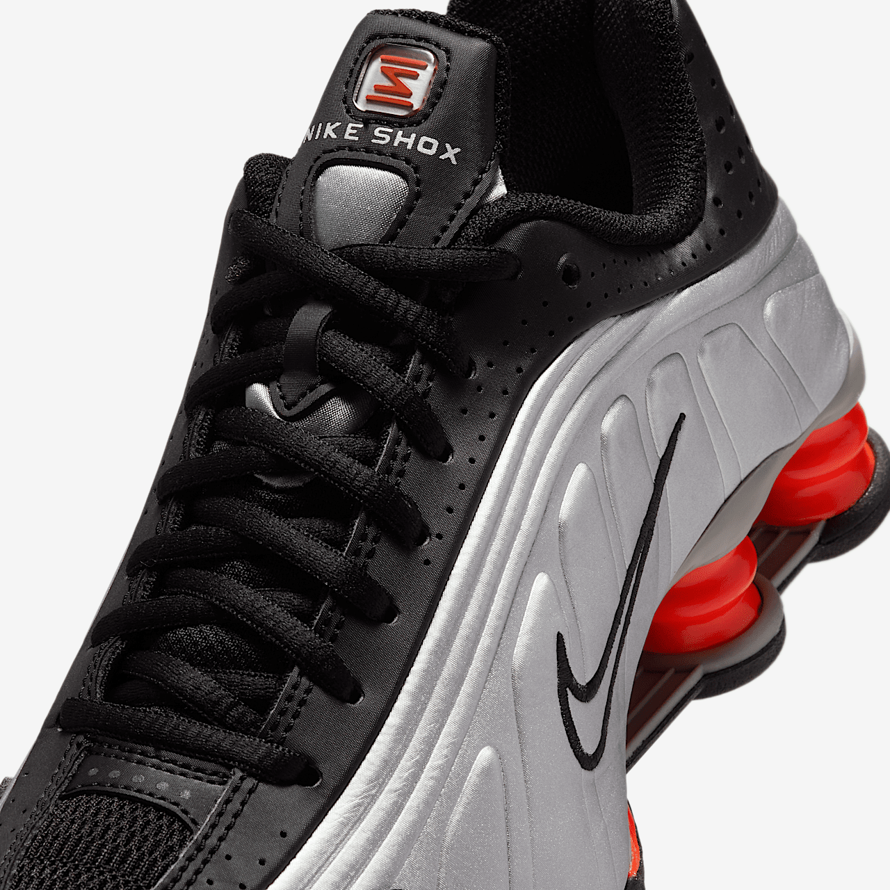Nike Nike Shox sneaker Metallic Silver/Zwart/Picante Red/Metallic Silver