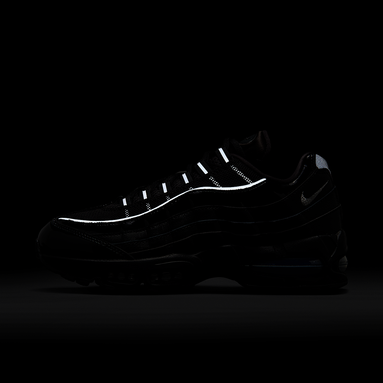 Nike Air Max sneaker Zwart/Reflect Silver/Wit/Metallic Silver