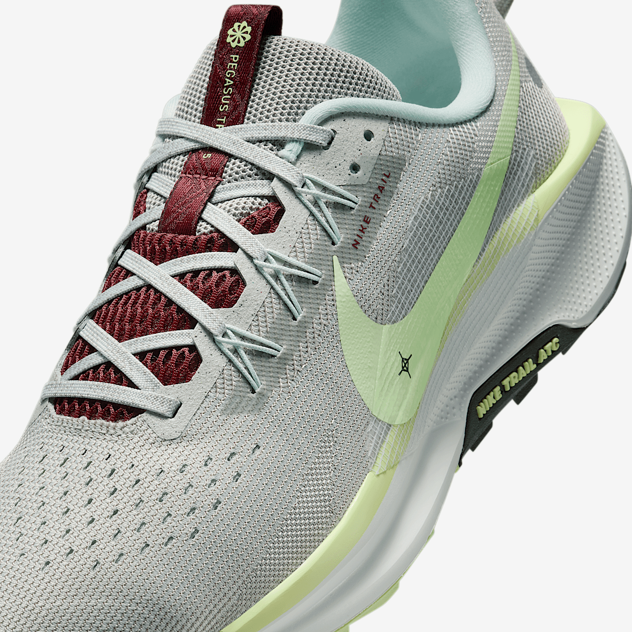 Nike Pegasus sneaker Light Silver/College Grey/Dark Team Red/Barely Volt