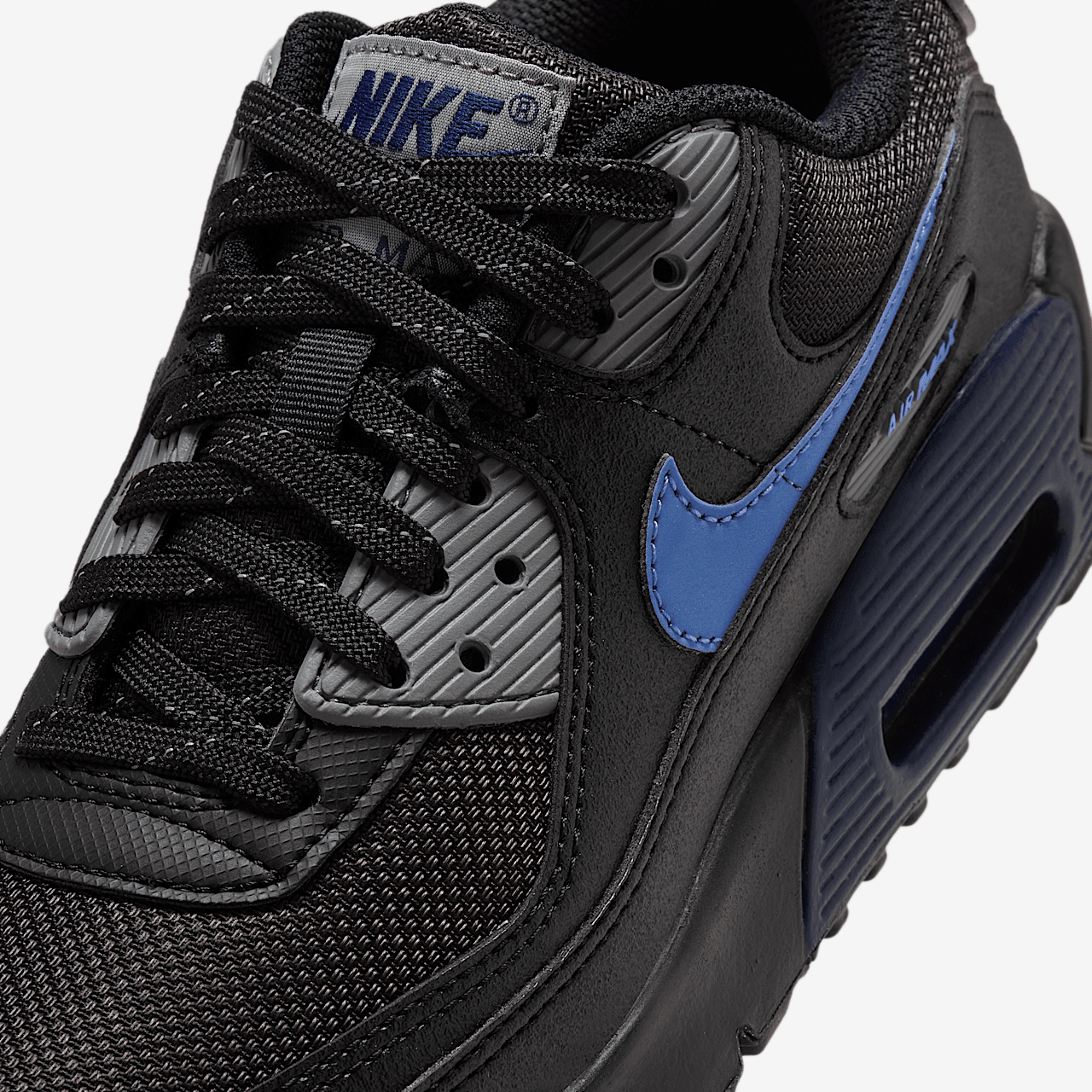 Nike Air max 90 sneaker Zwart/Smoke Grey/Royal Pulse/Midnight Navy