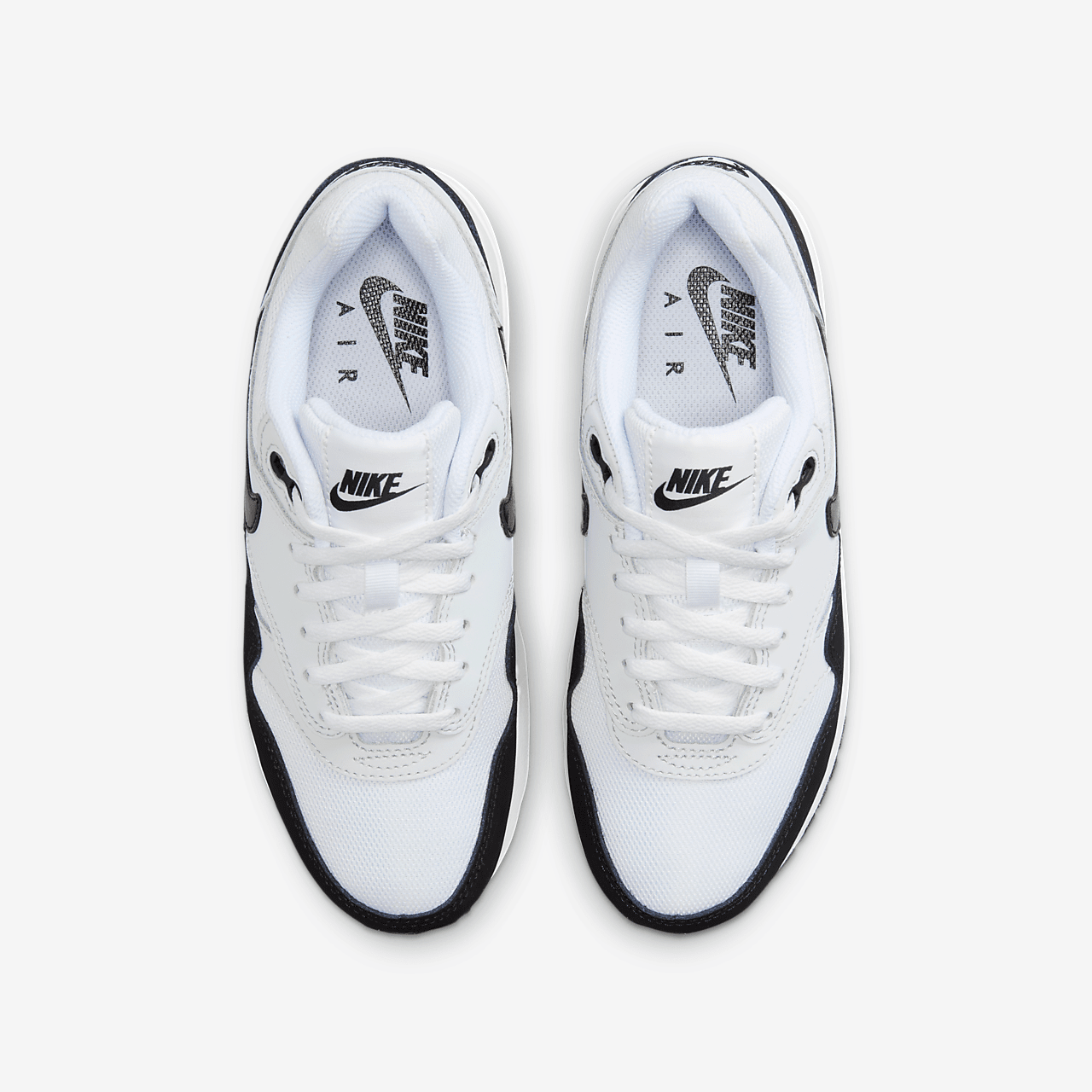 Nike Air Max 1 sneaker Wit/Pure Platinum/Zwart