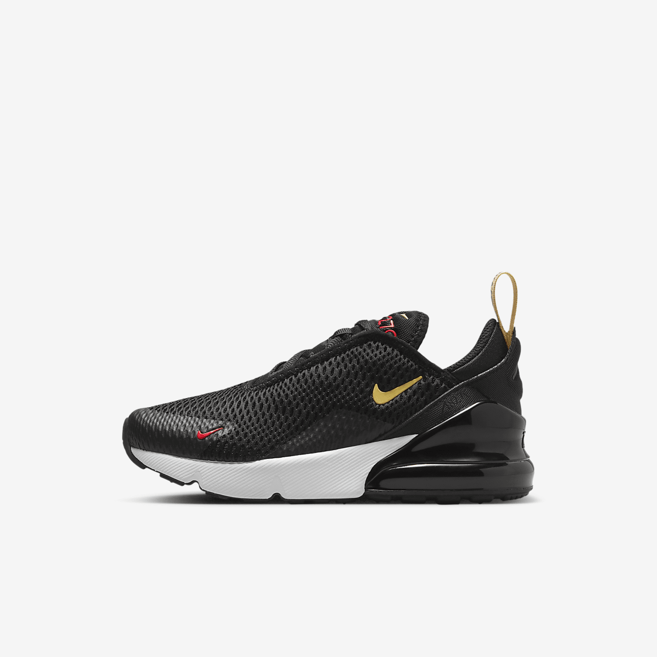 Nike Air max 270 sneaker Zwart/Gym Red/Wit/Saturn Gold