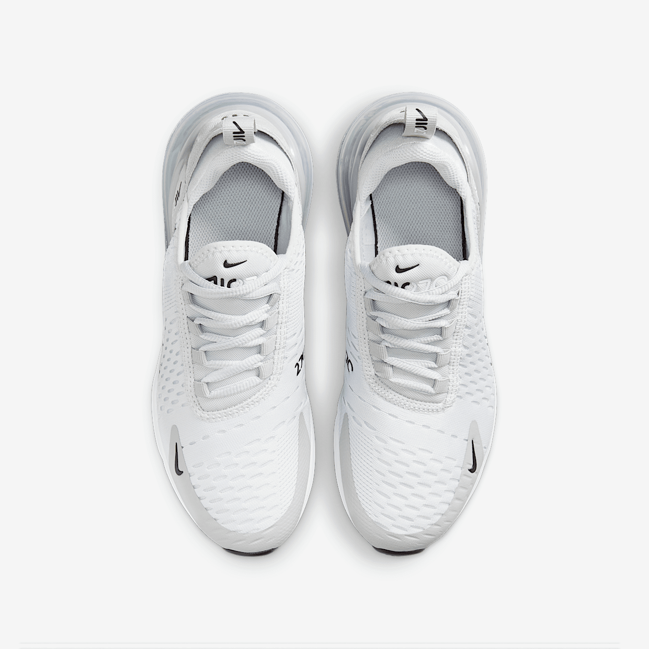 Nike Air max 270 sneaker Pure Platinum/Light Smoke Grey/Metallic Silver/Zwart