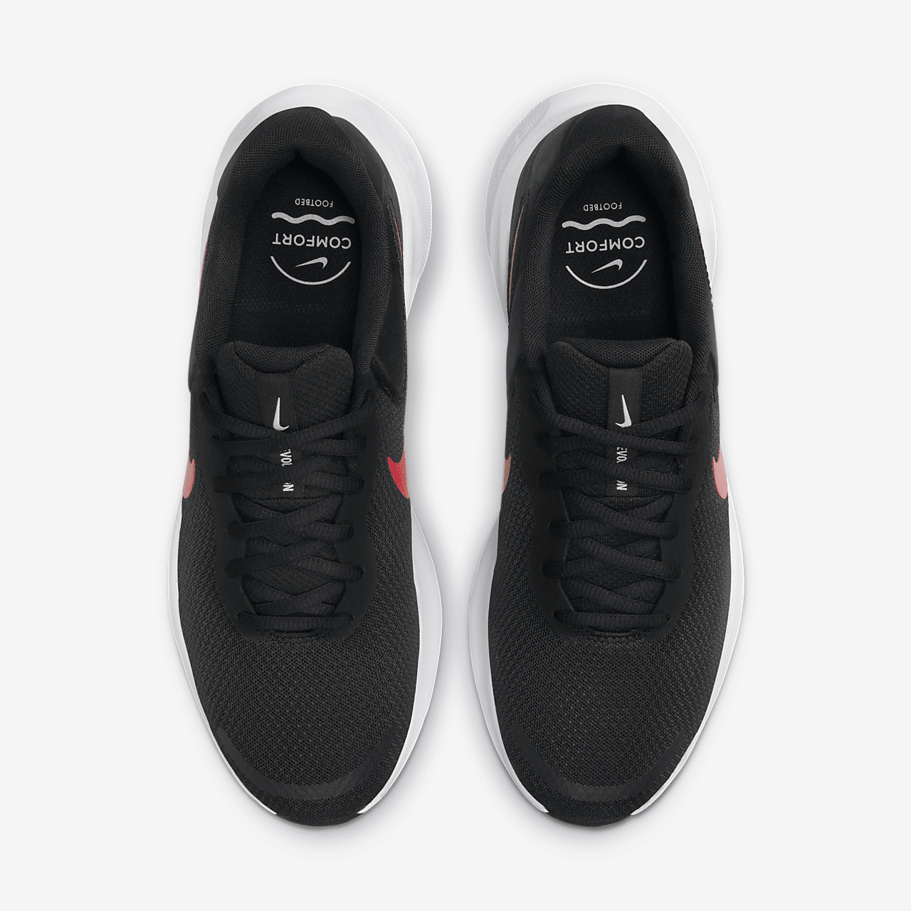 Nike  sneaker Zwart/Wit/University Red