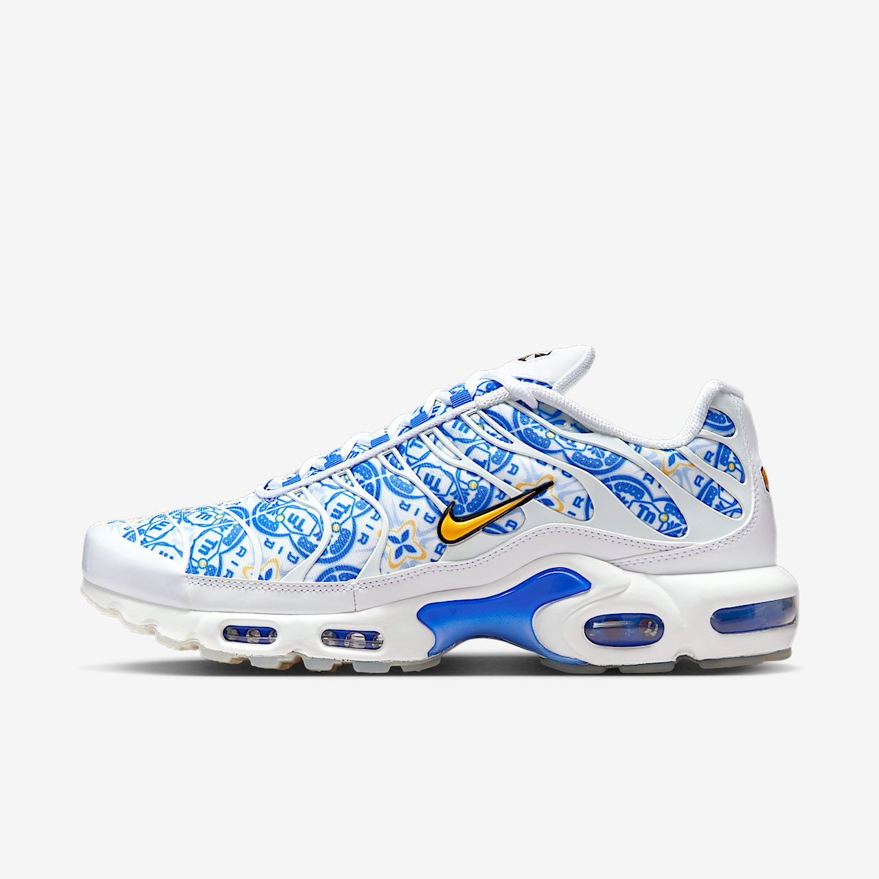Nike Air Max Plus sneaker Wit/Zwart/Game Royal/Varsity Maize