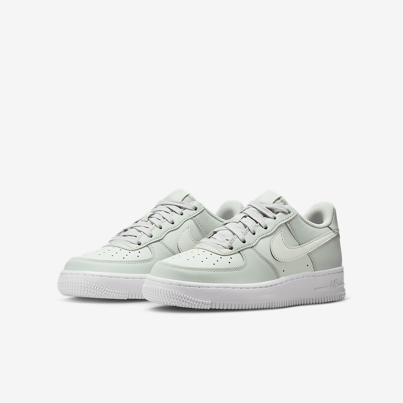 Nike Air Force 1 sneaker Light Silver/Spruce Aura/Wit/Sail