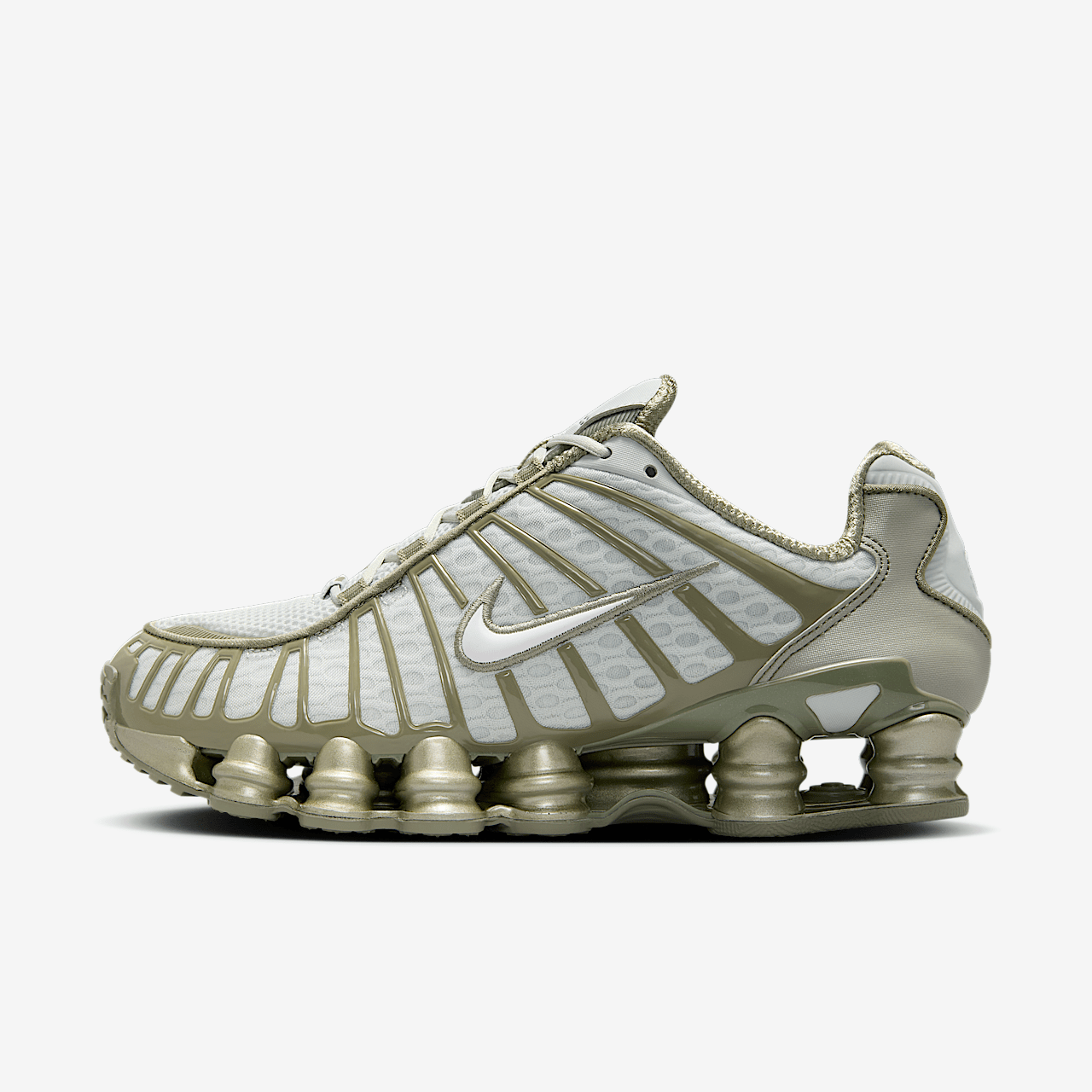 Nike Shox sneaker Light Silver/Light Army/Wit