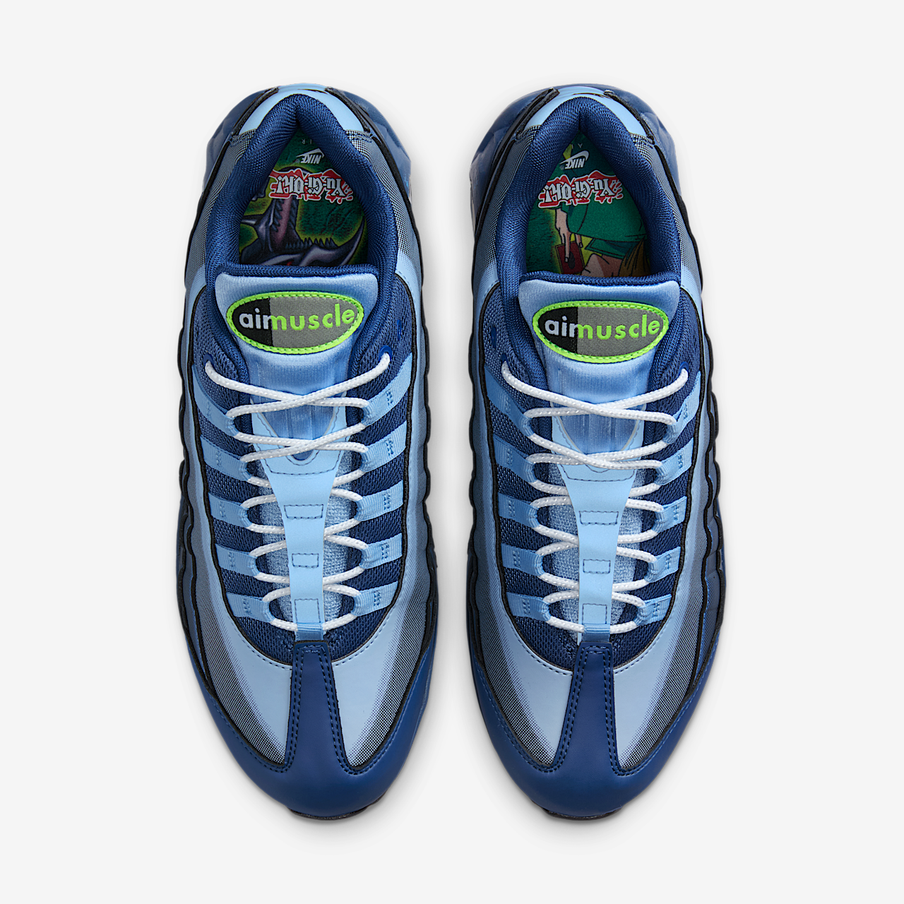 Nike Air Max sneaker Psychic Blue/Stone Blue/Volt/Mystic Navy