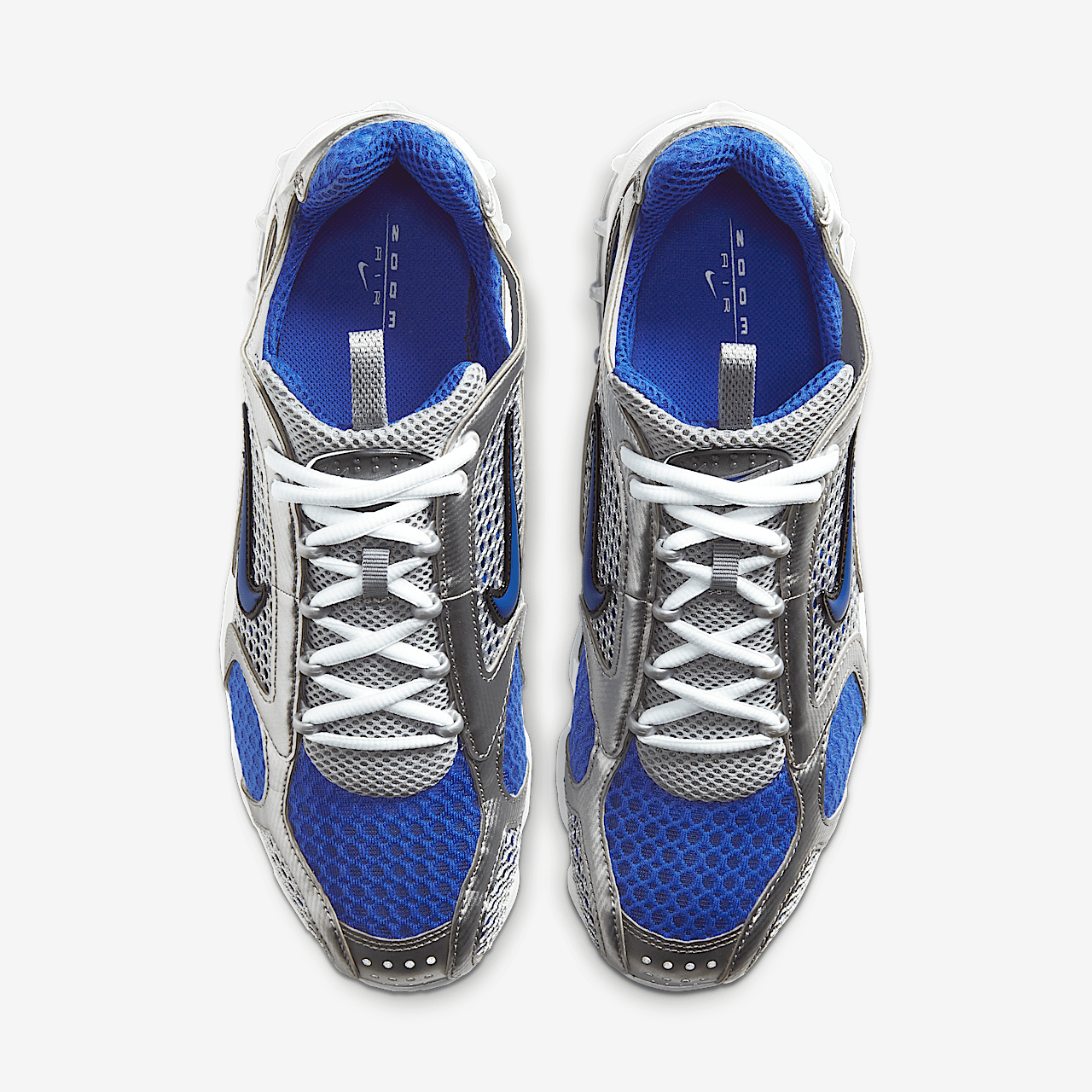 Nike Nike Air Zoom Spiridon Cage 2 sneaker Metallic Silver/Varsity Royal/Wit/Varsity Royal