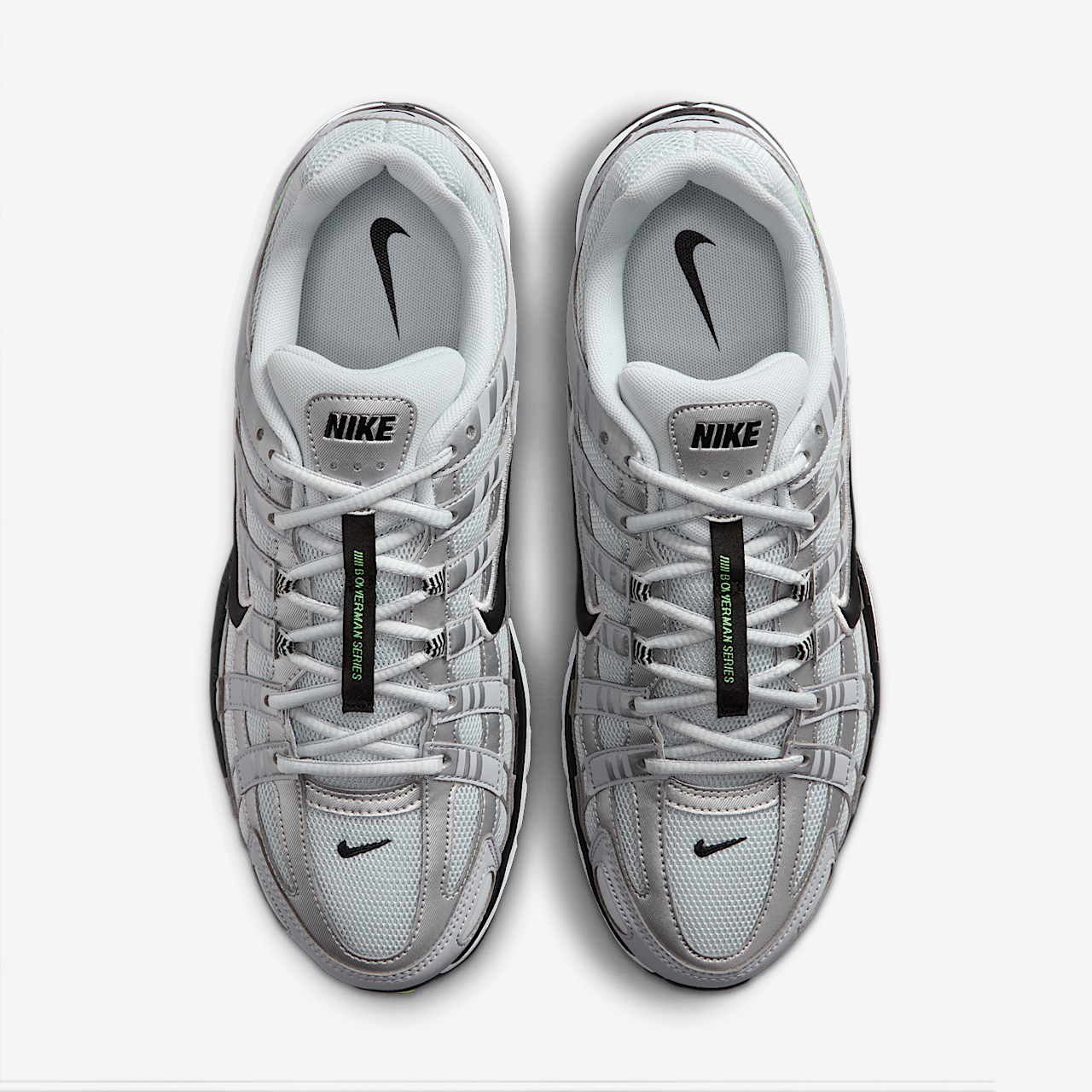 Nike P-6000 sneaker Wolf Grey/Pure Platinum/Metallic Silver/Zwart
