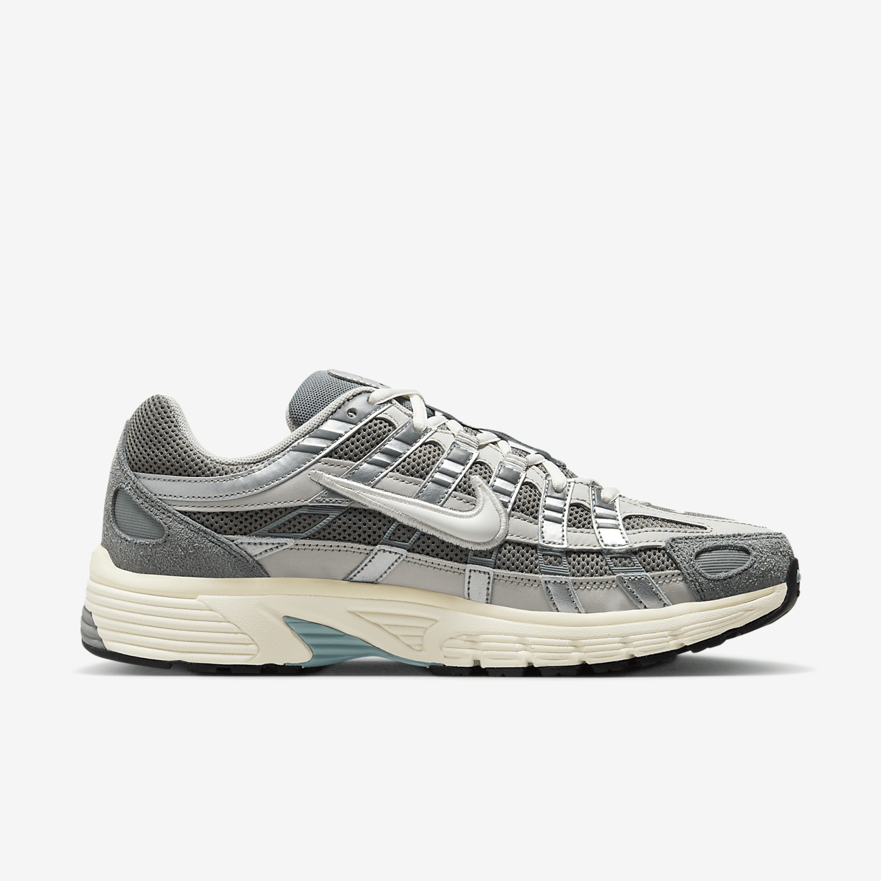 Nike P-6000 sneaker Flat Pewter/Light Iron Ore/Metallic Silver/Wit