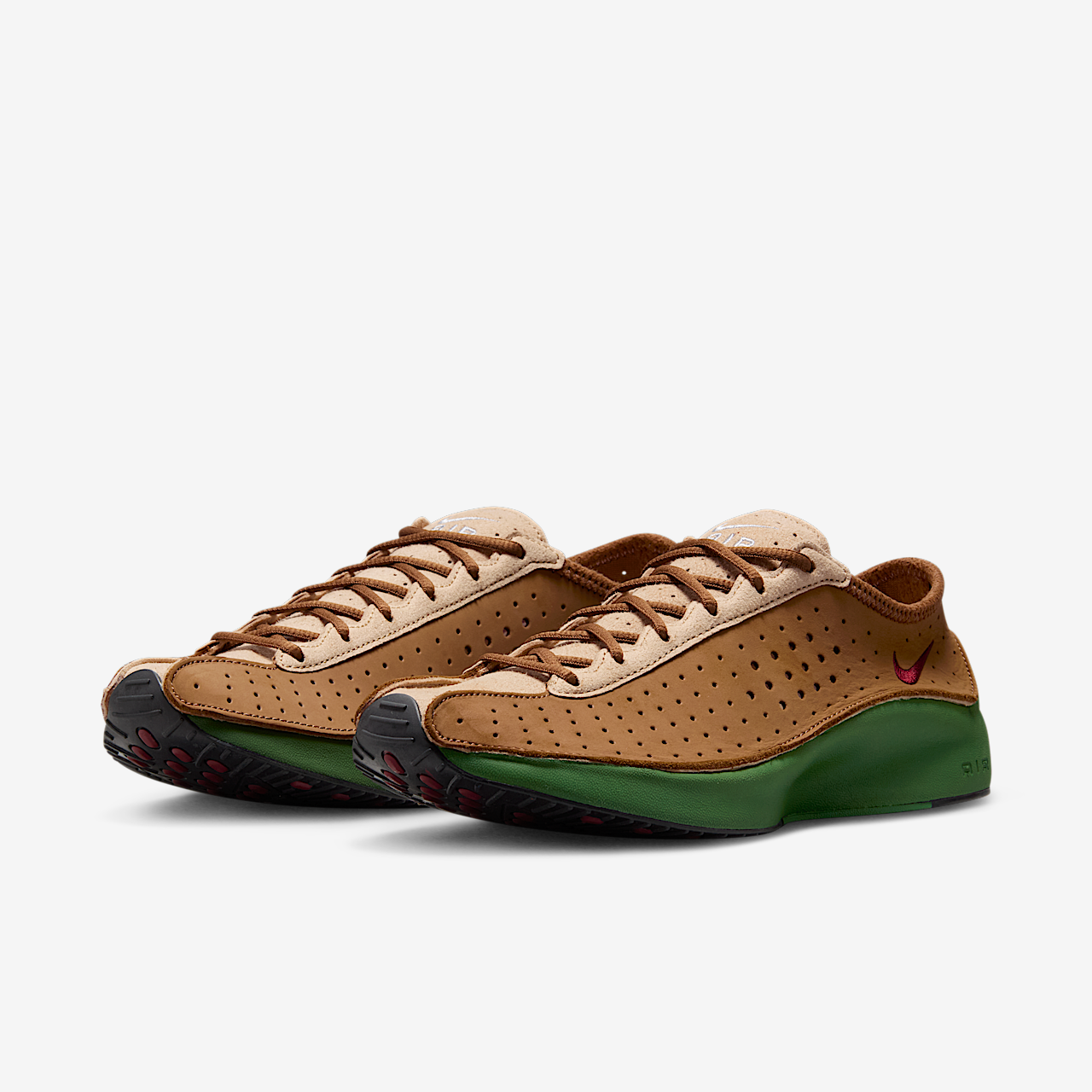 Nike  sneaker Ale Brown/Treeline/Metallic Silver/Team Red