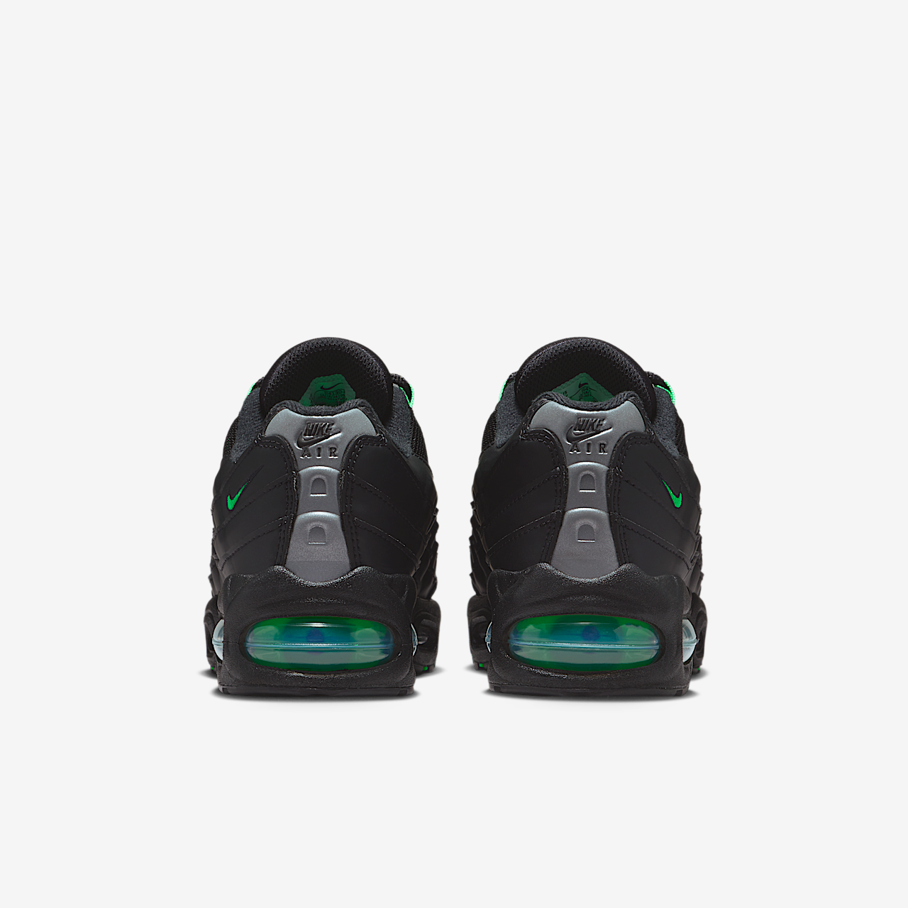 Nike Air Max 95 sneaker Zwart/Zwart/Pearl Grey/Green Shock