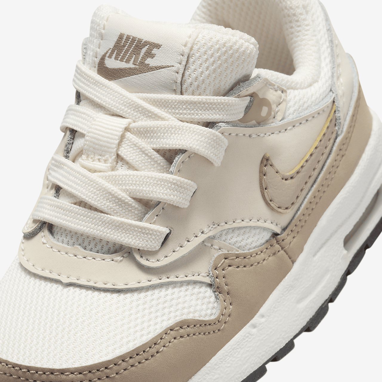 Nike Air Max 1 sneaker Phantom/Light Orewood Brown/Zwart/Khaki