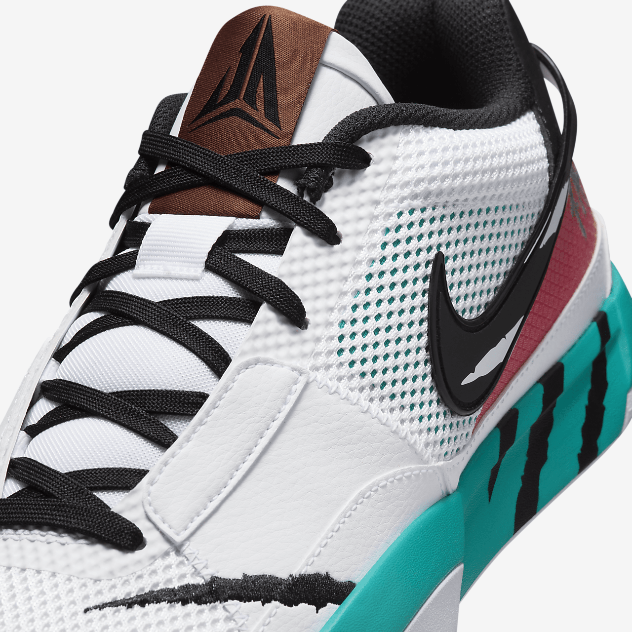 Nike  sneaker Wit/Turbo Green/University Red/Zwart