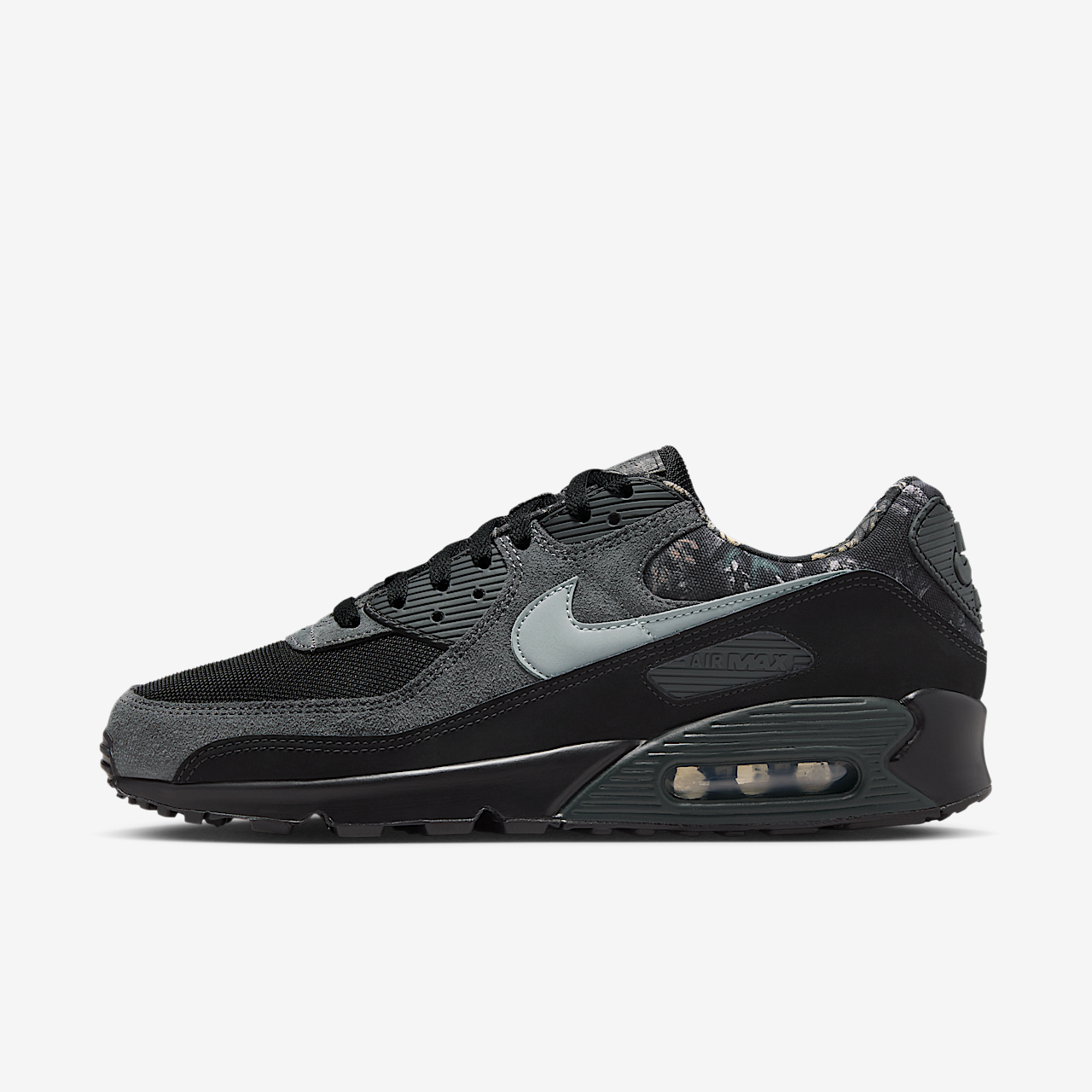 Nike Air max 90 sneaker Zwart/Dark Smoke Grey/Metallic Cool Grey